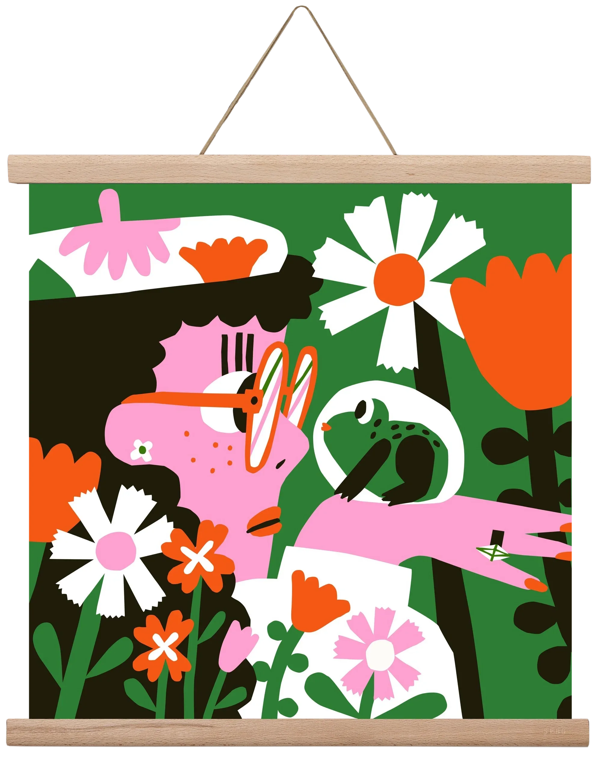 Frog in the garden - artbridge