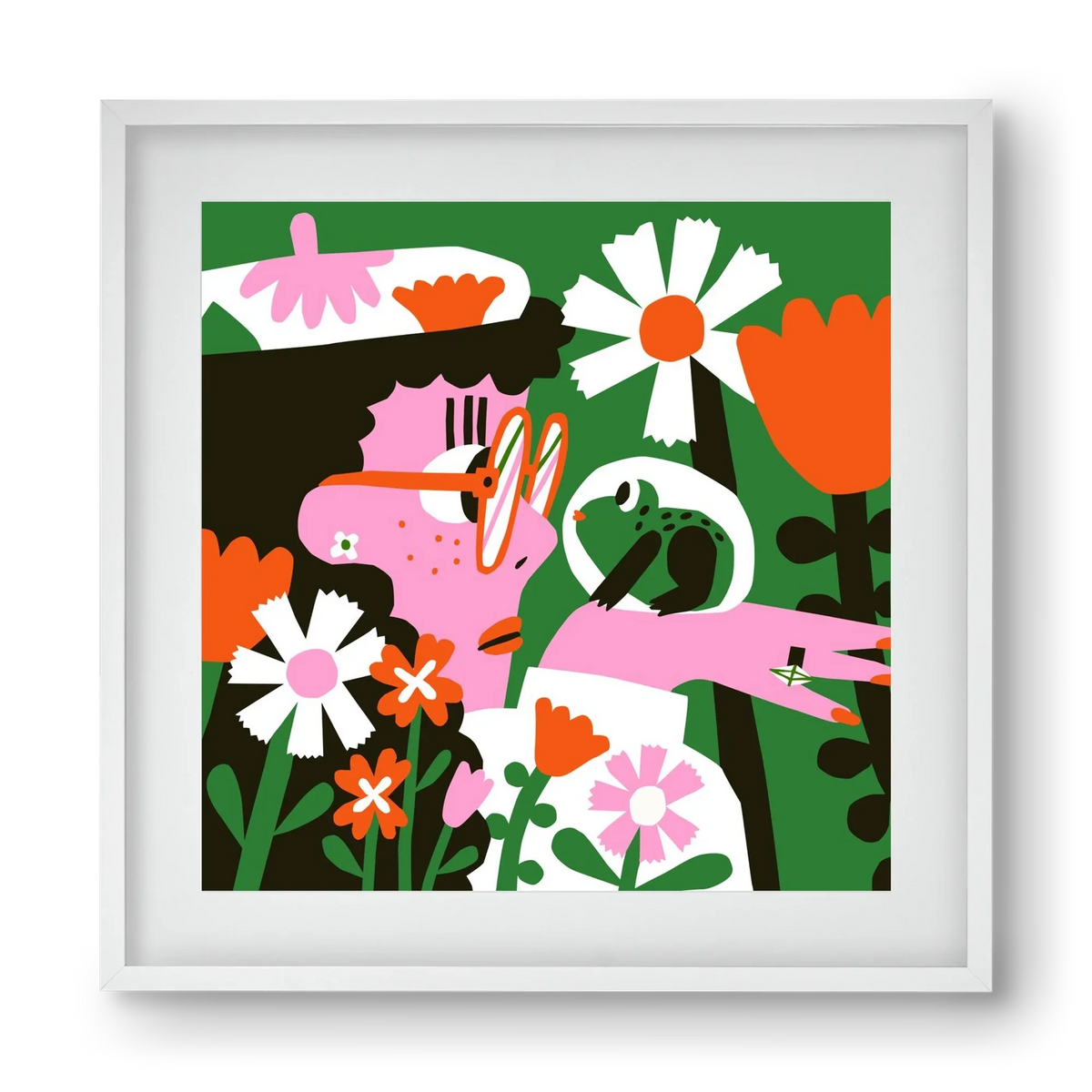 Frog in the garden - artbridge