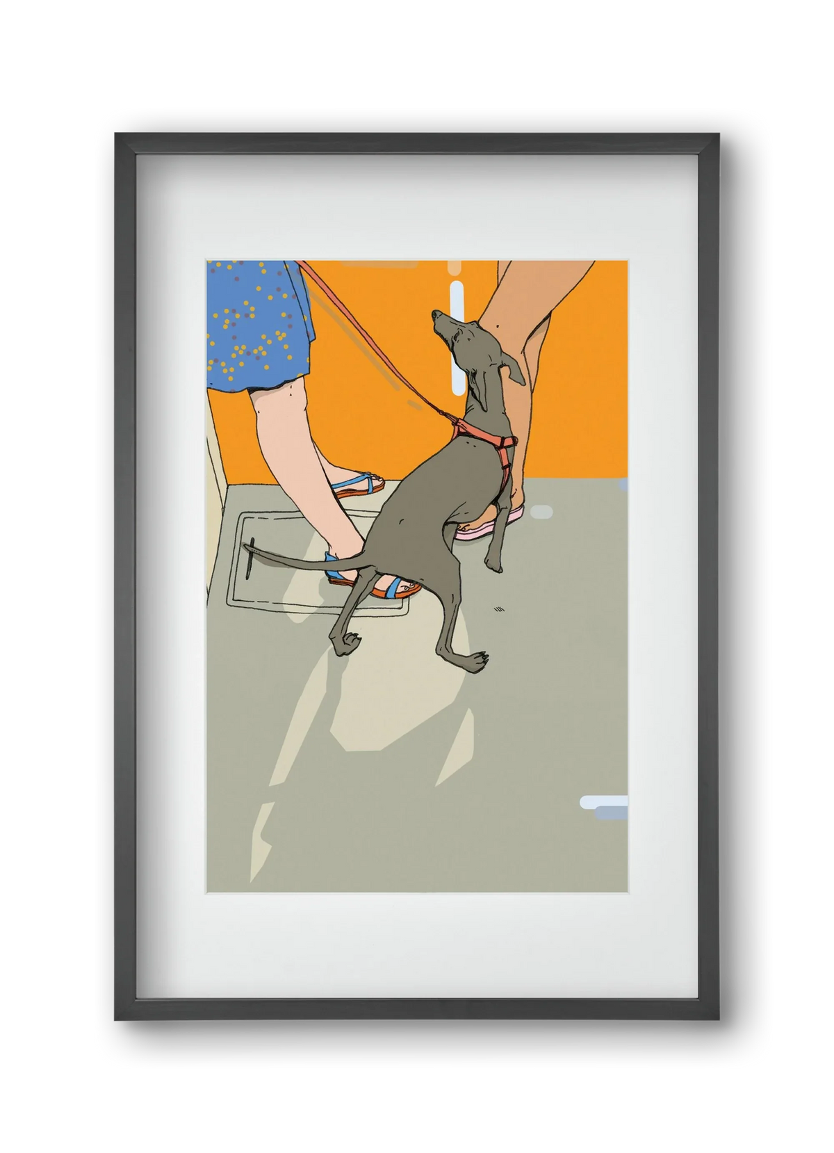 Kutya a villamoson - artbridge