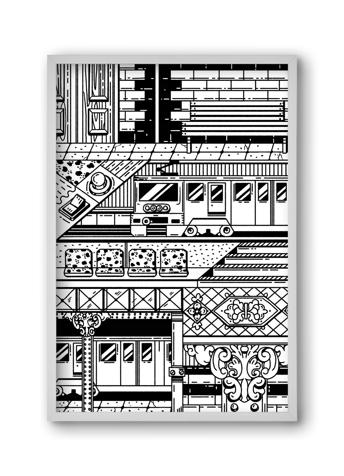 Kisföldalatti fekete fehér - artbridge