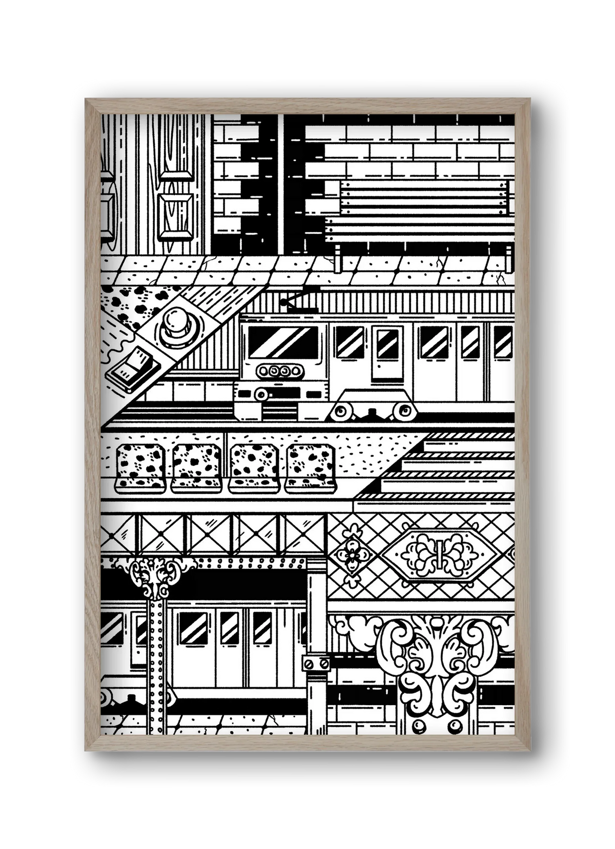 Kisföldalatti fekete fehér - artbridge
