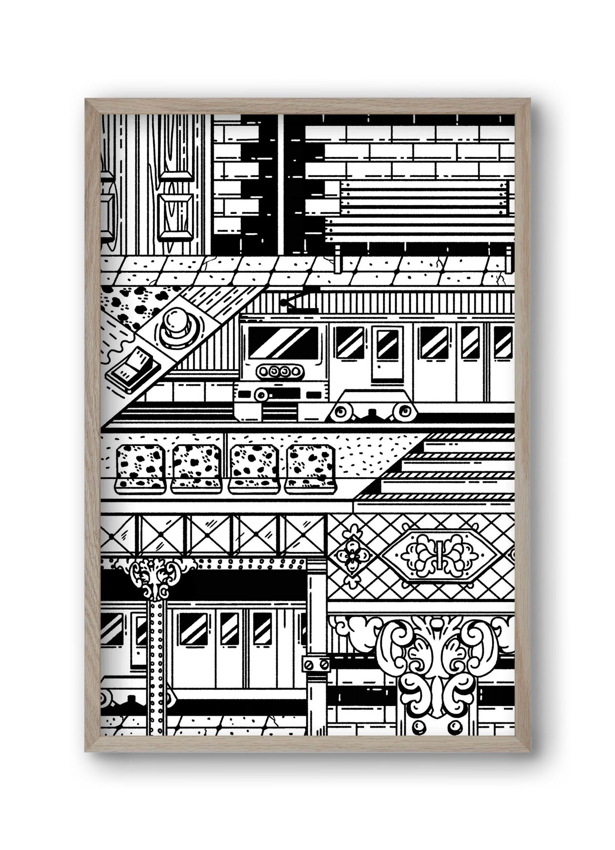 Kisföldalatti fekete fehér - artbridge