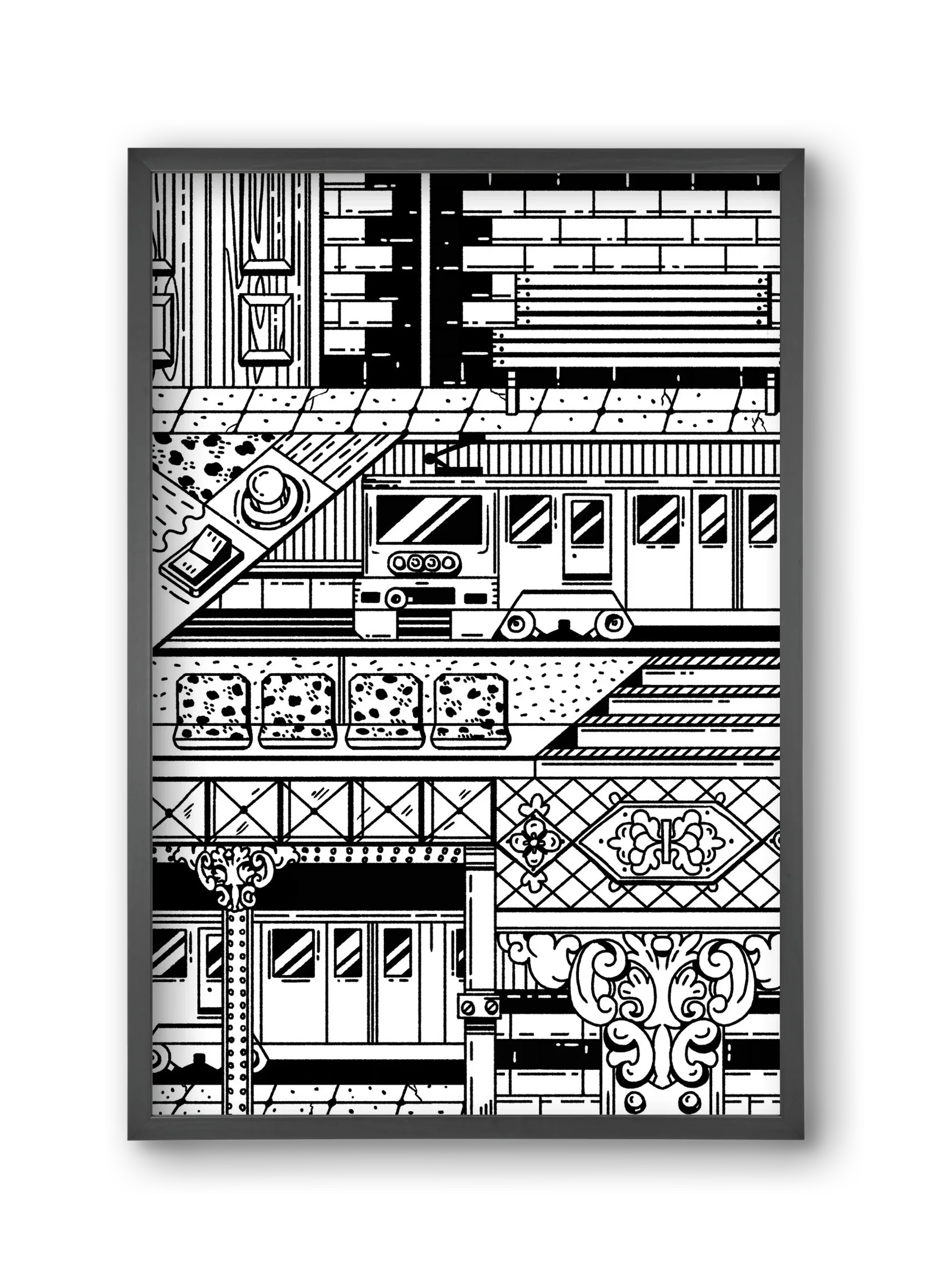 Kisföldalatti fekete fehér - artbridge