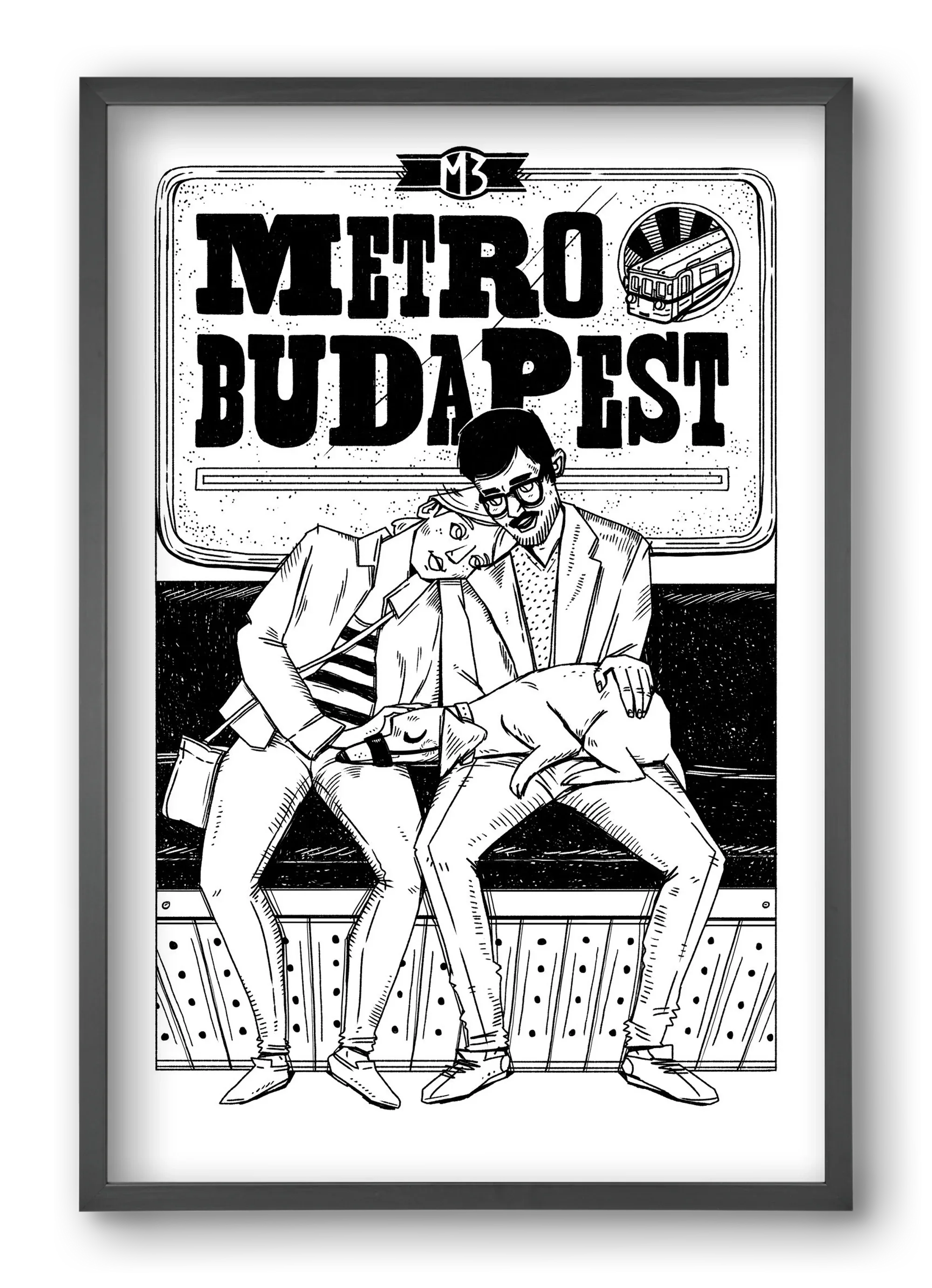 M3 metro kutyával - artbridge