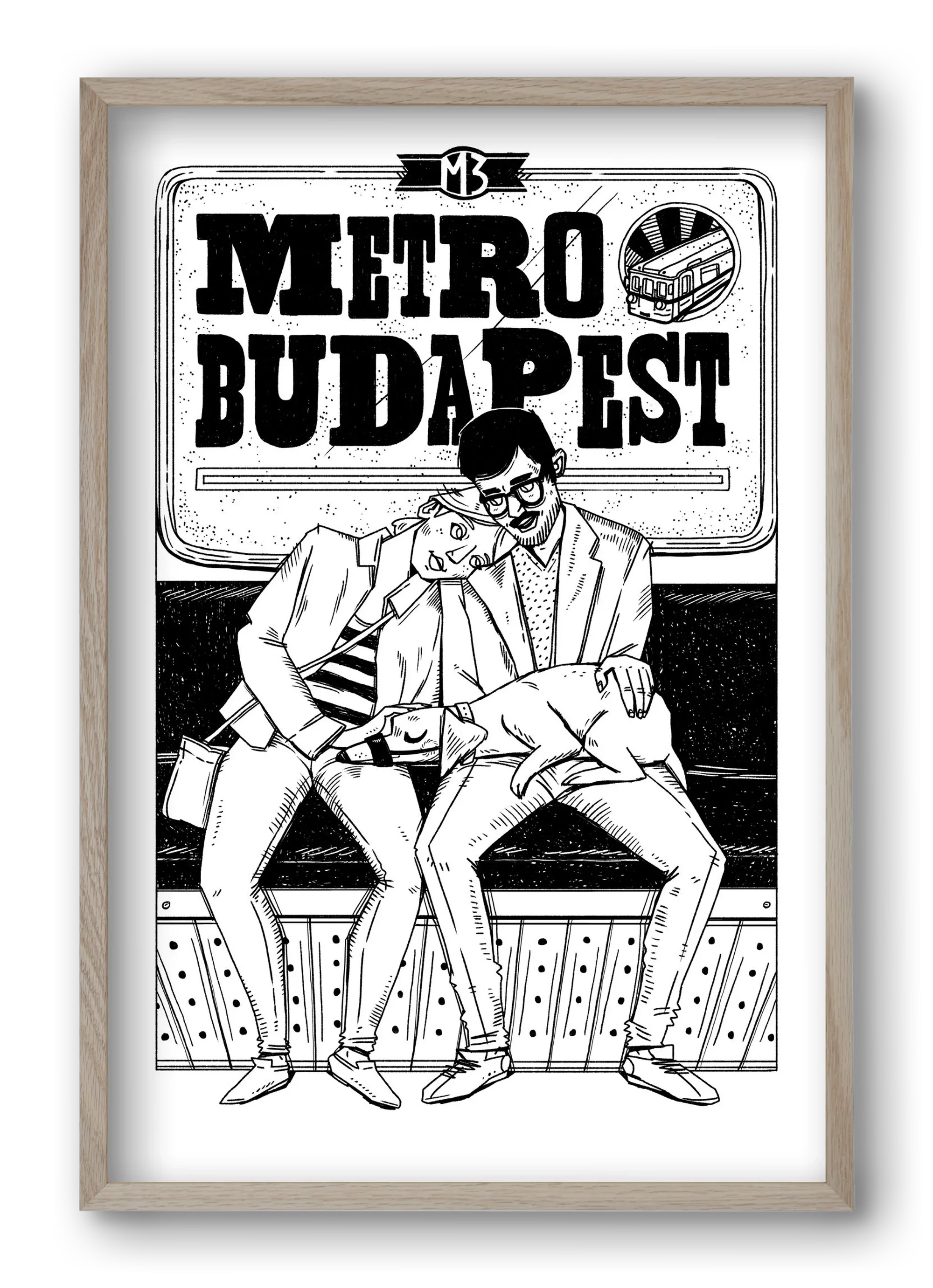 M3 metro kutyával - artbridge