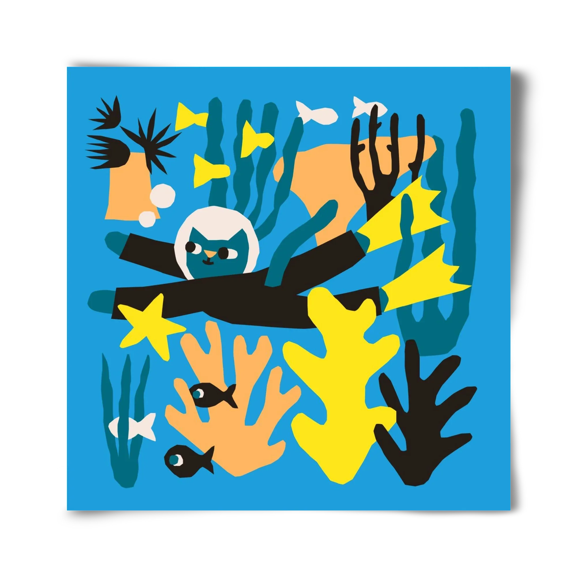 Diving Cat - artbridge