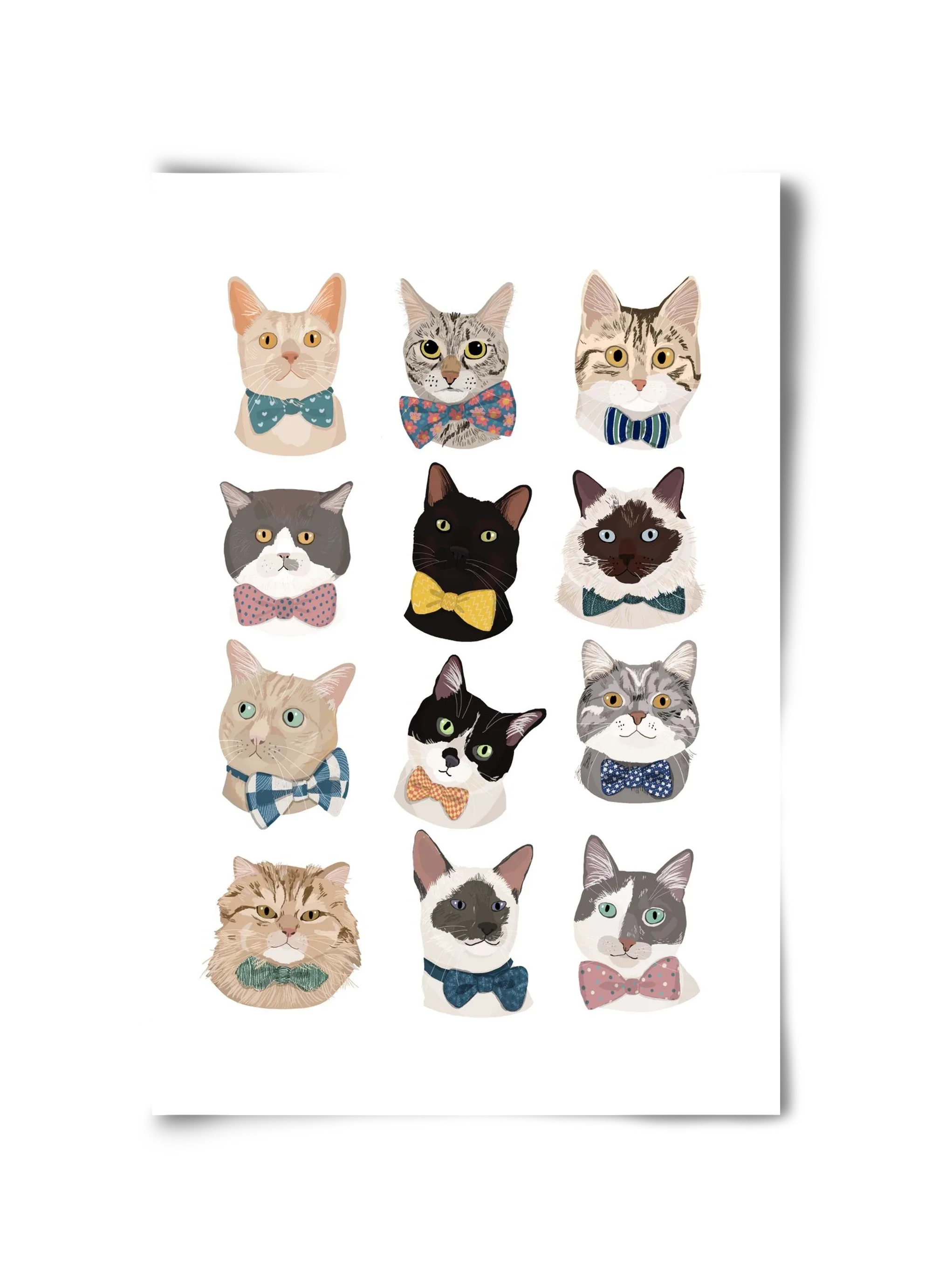 Cats in Bowtie - artbridge