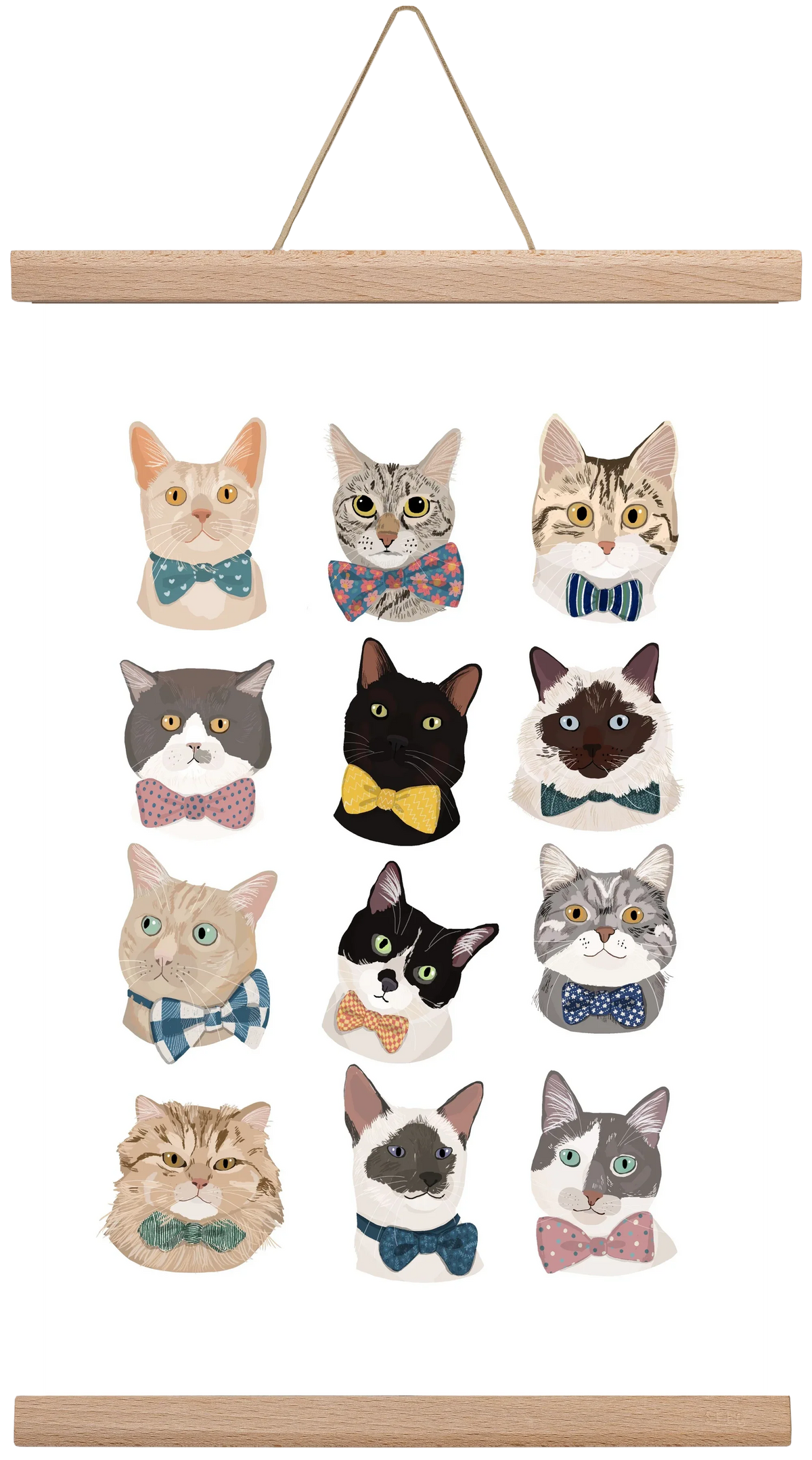 Cats in Bowtie - artbridge
