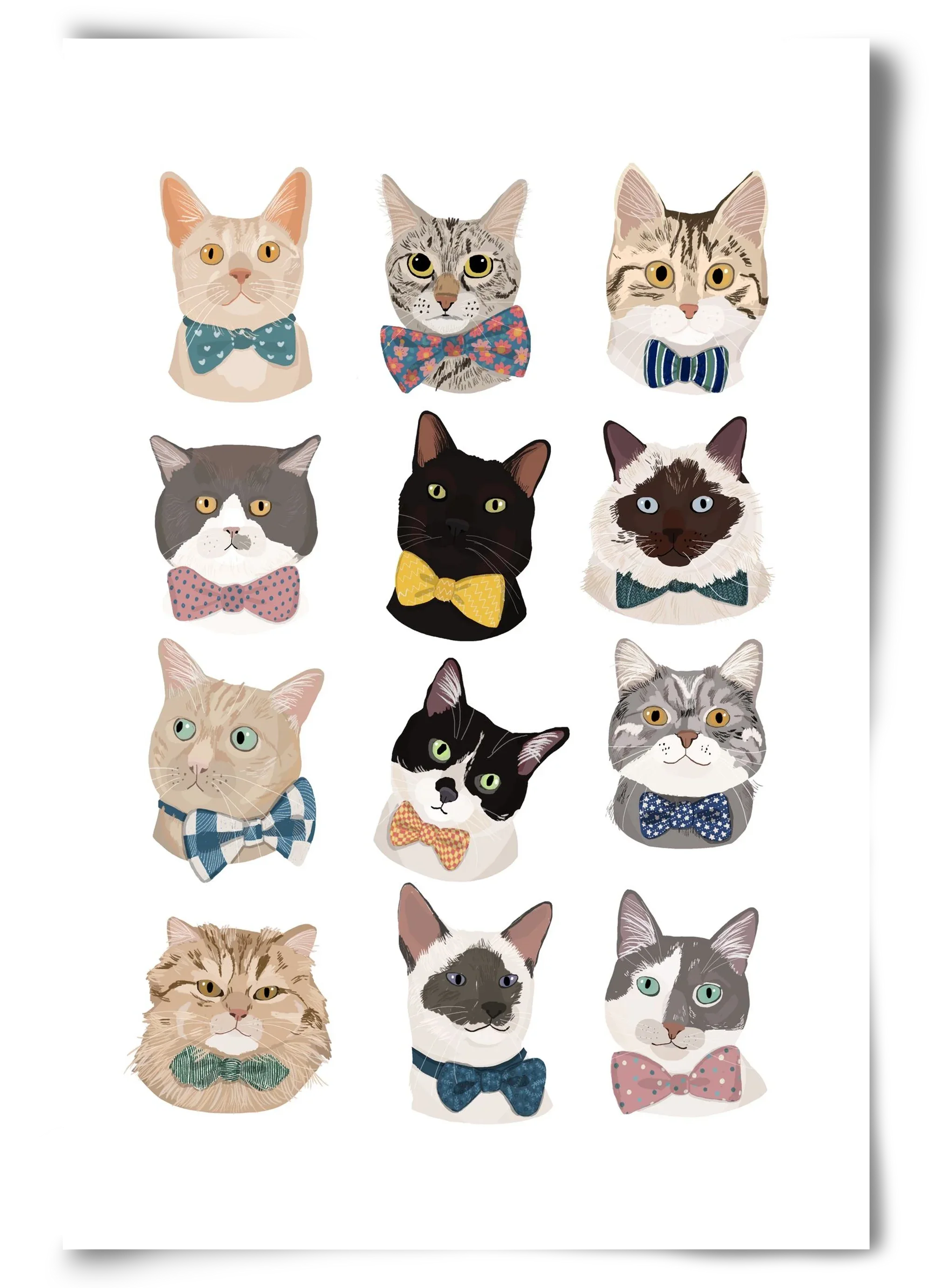 Cats in Bowtie - artbridge