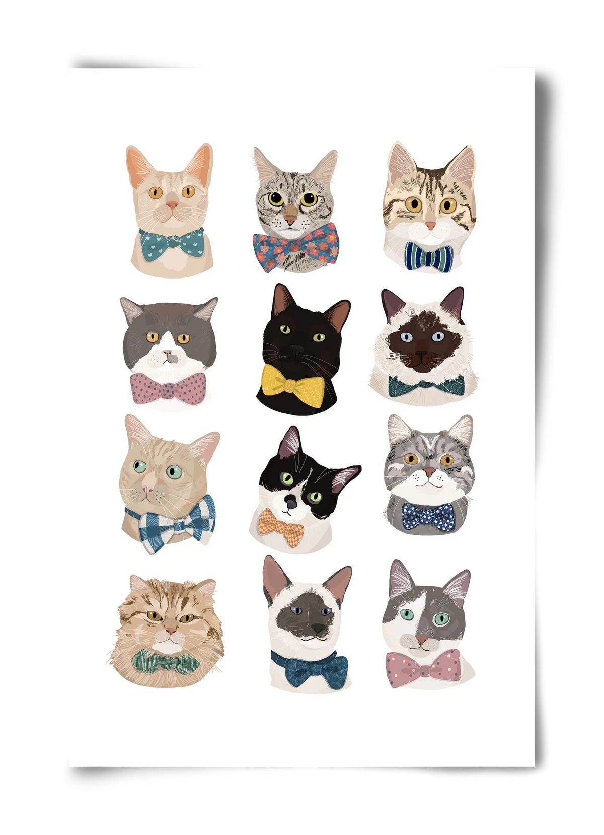 Cats in Bowtie - artbridge
