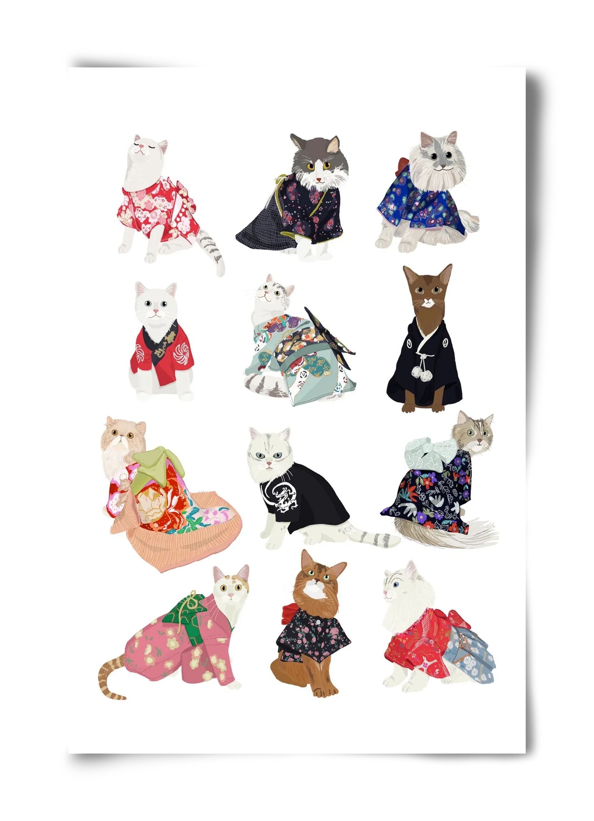 Cats in Kimono - artbridge