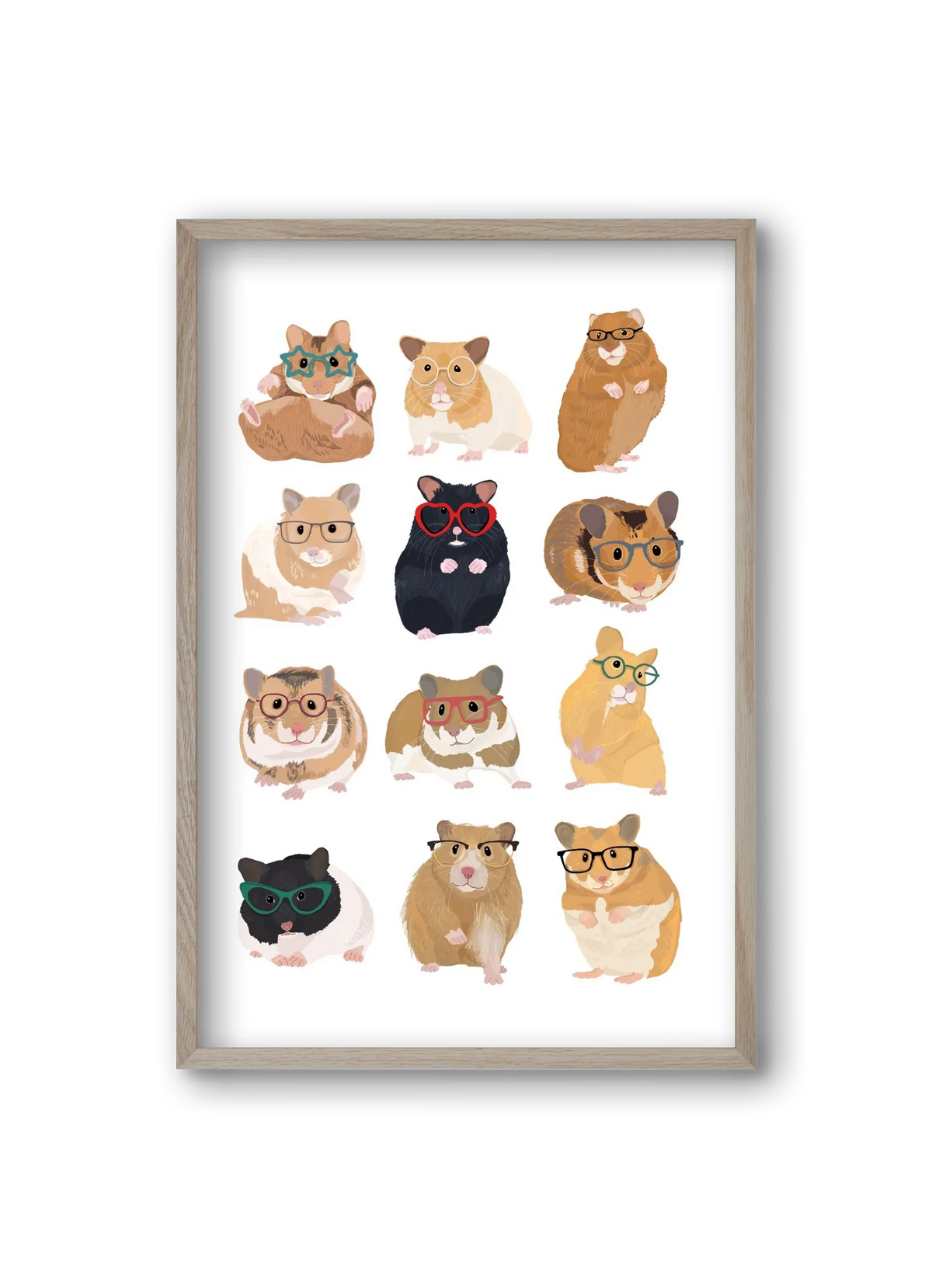 Hamster in glasses - artbridge