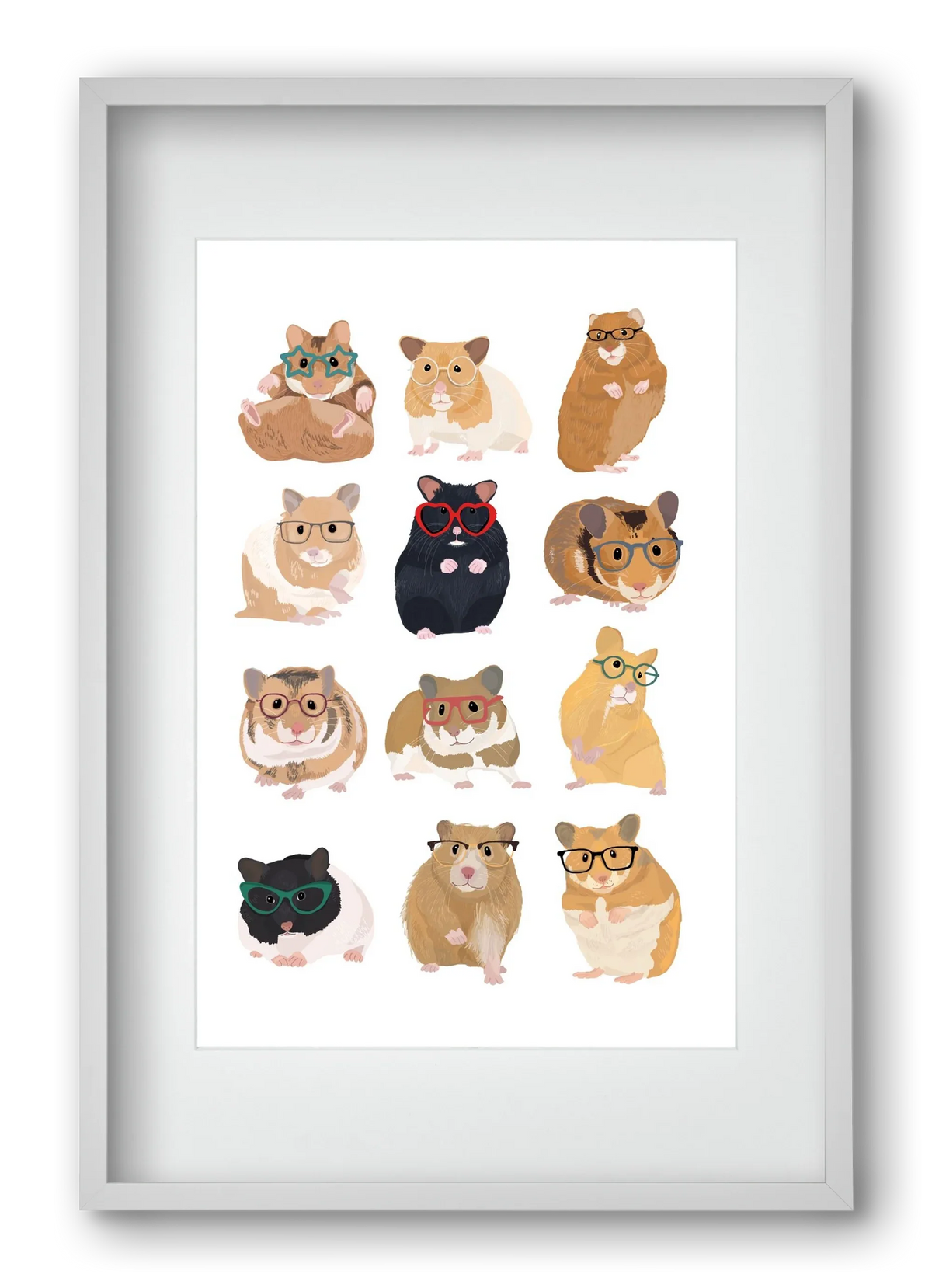 Hamster in glasses - artbridge