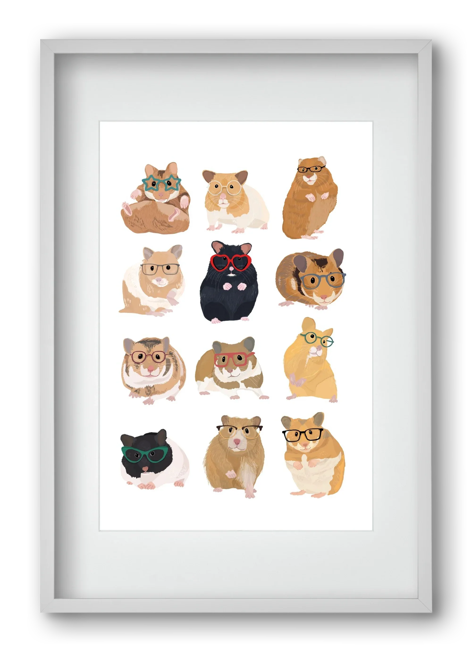 Hamster in glasses - artbridge