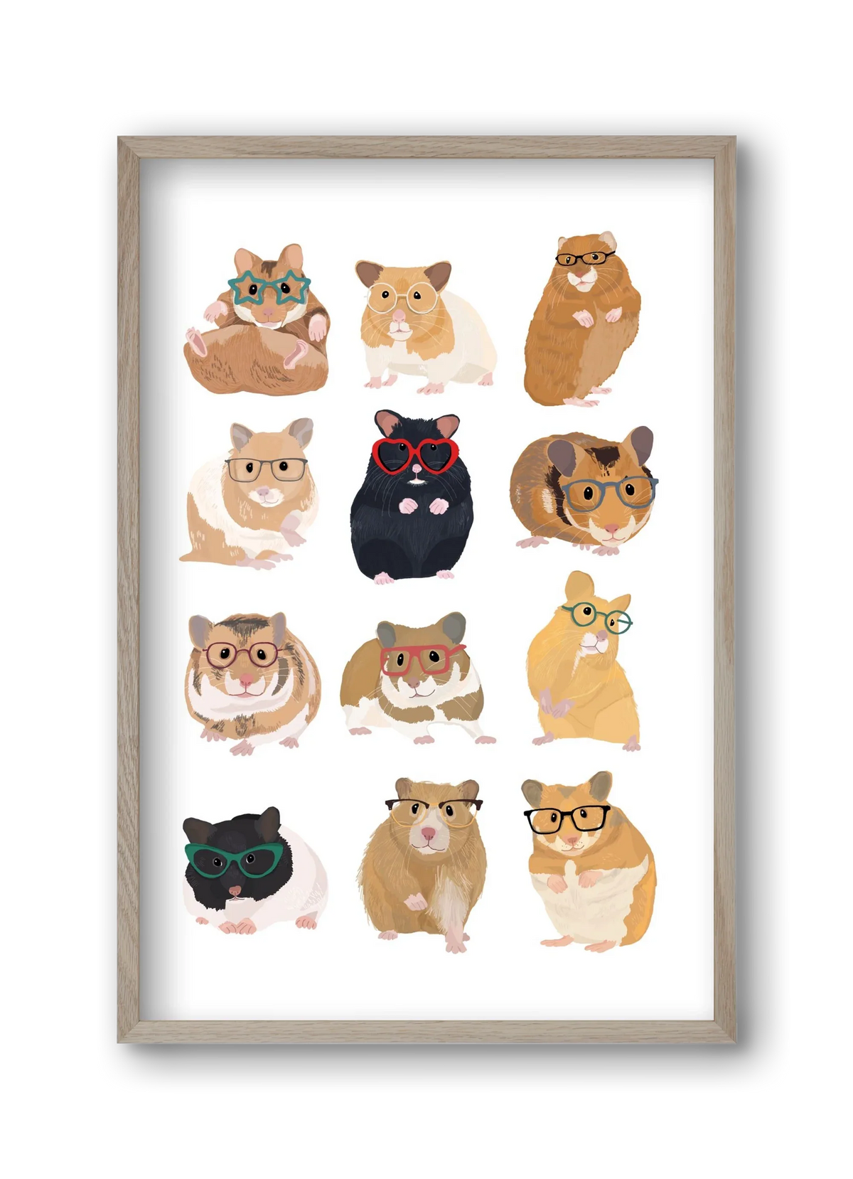 Hamster in glasses - artbridge