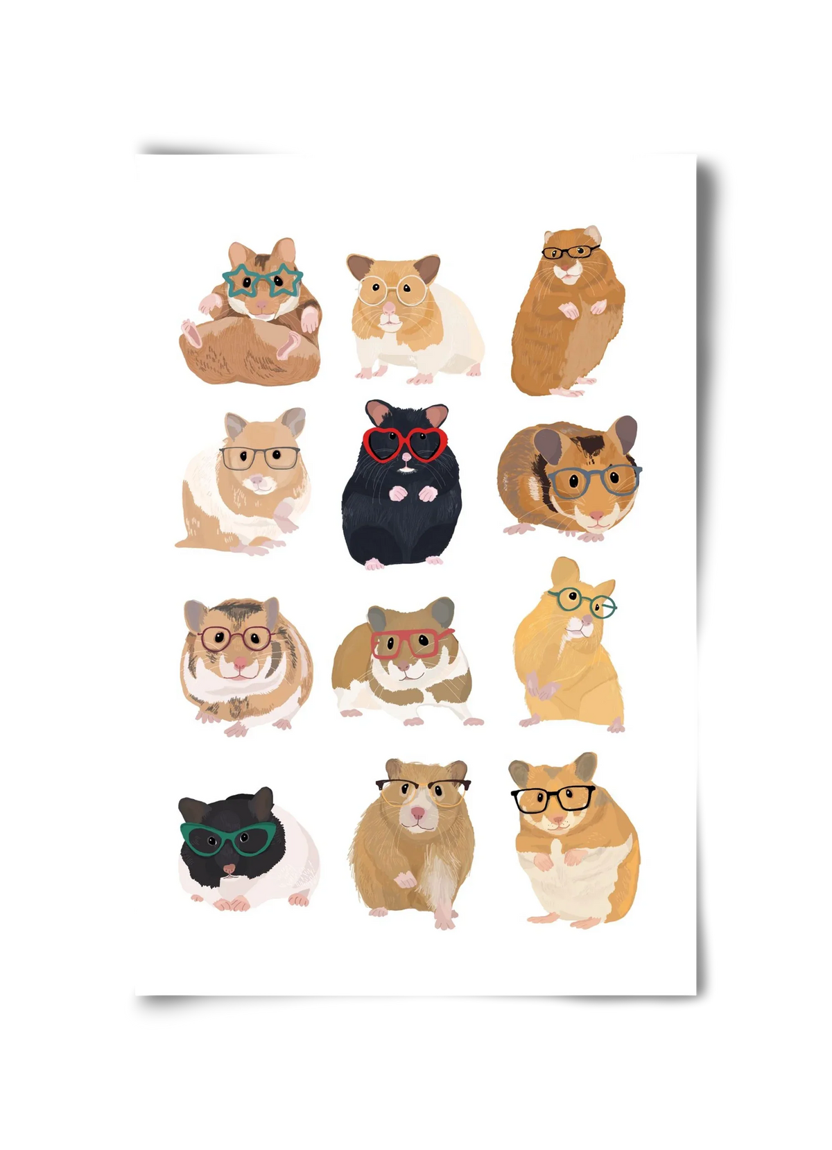Hamster in glasses - artbridge