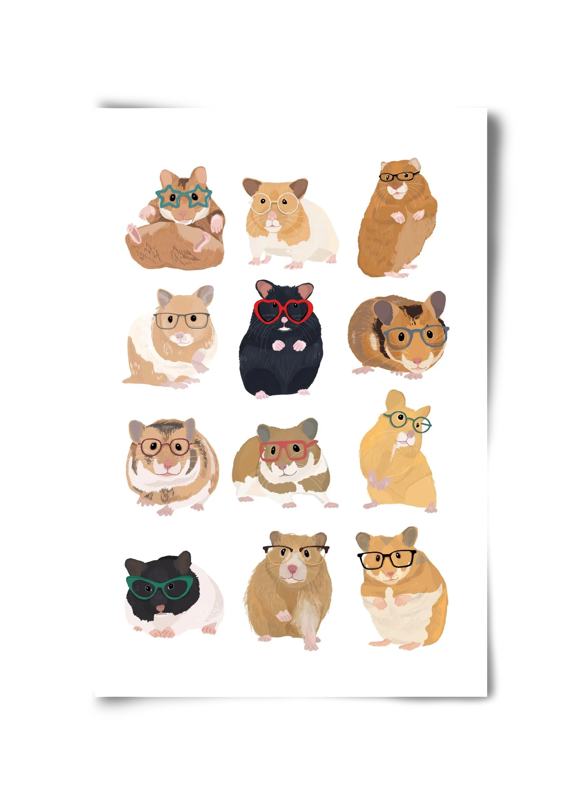 Hamster in glasses - artbridge
