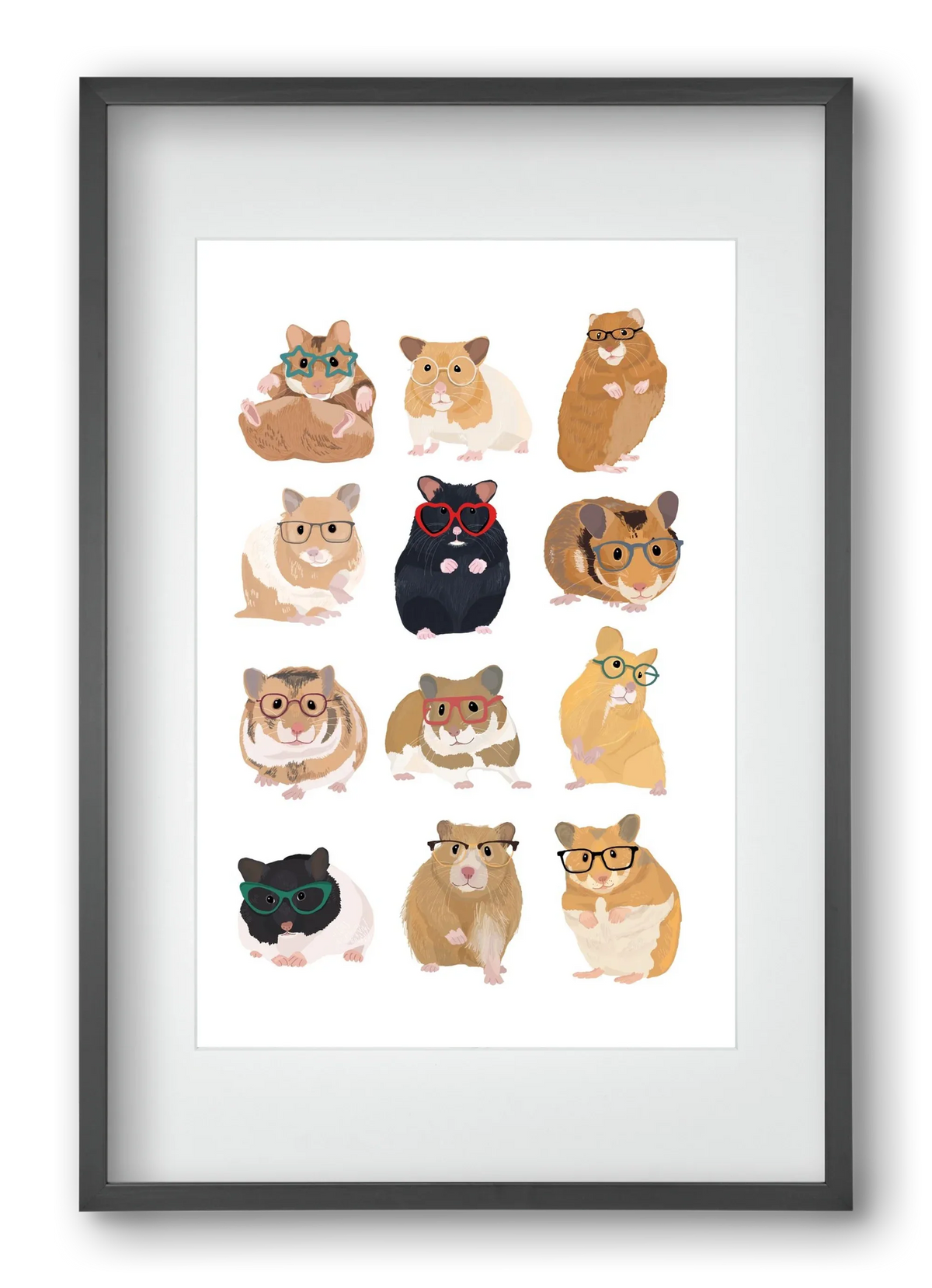 Hamster in glasses - artbridge
