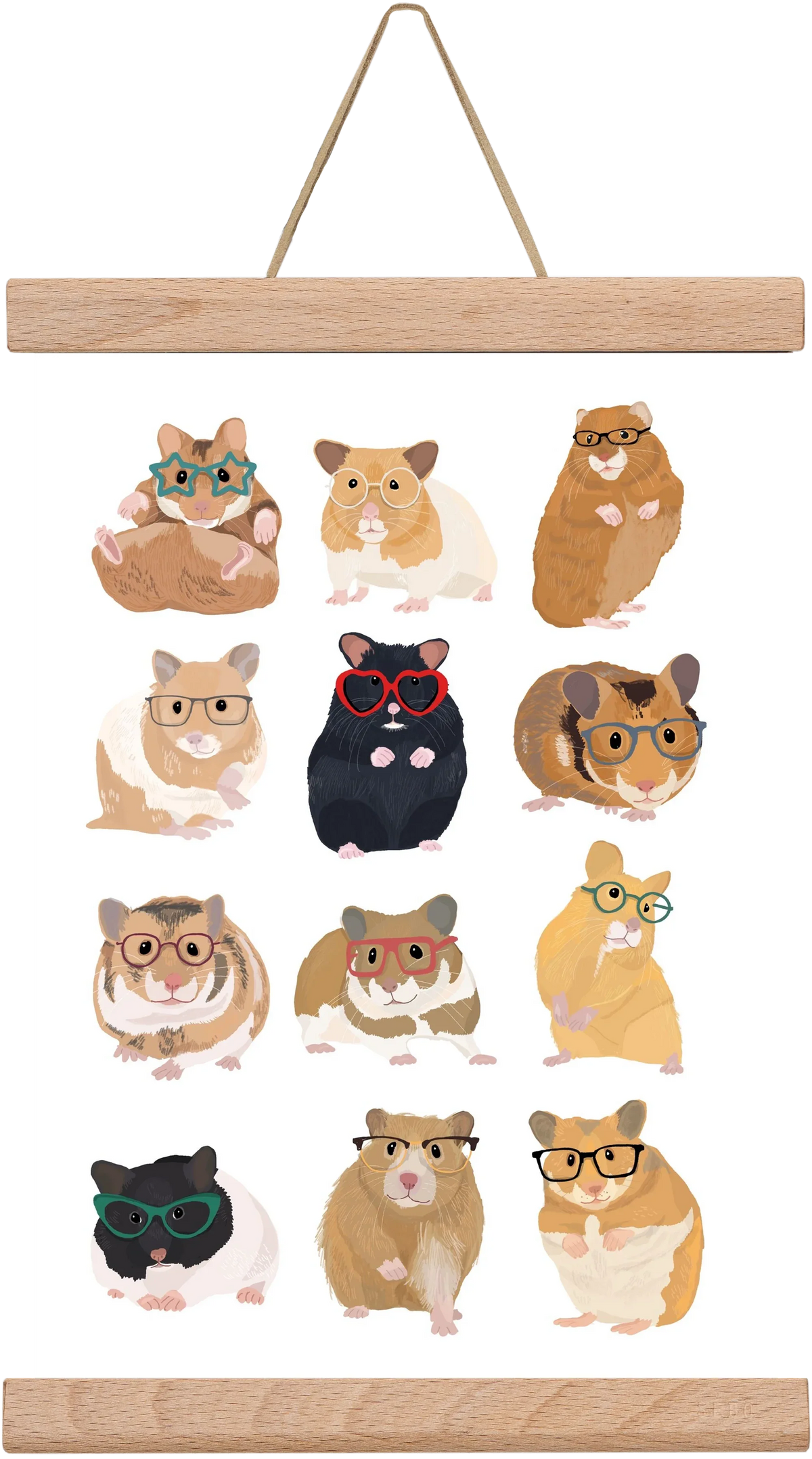 Hamster in glasses - artbridge