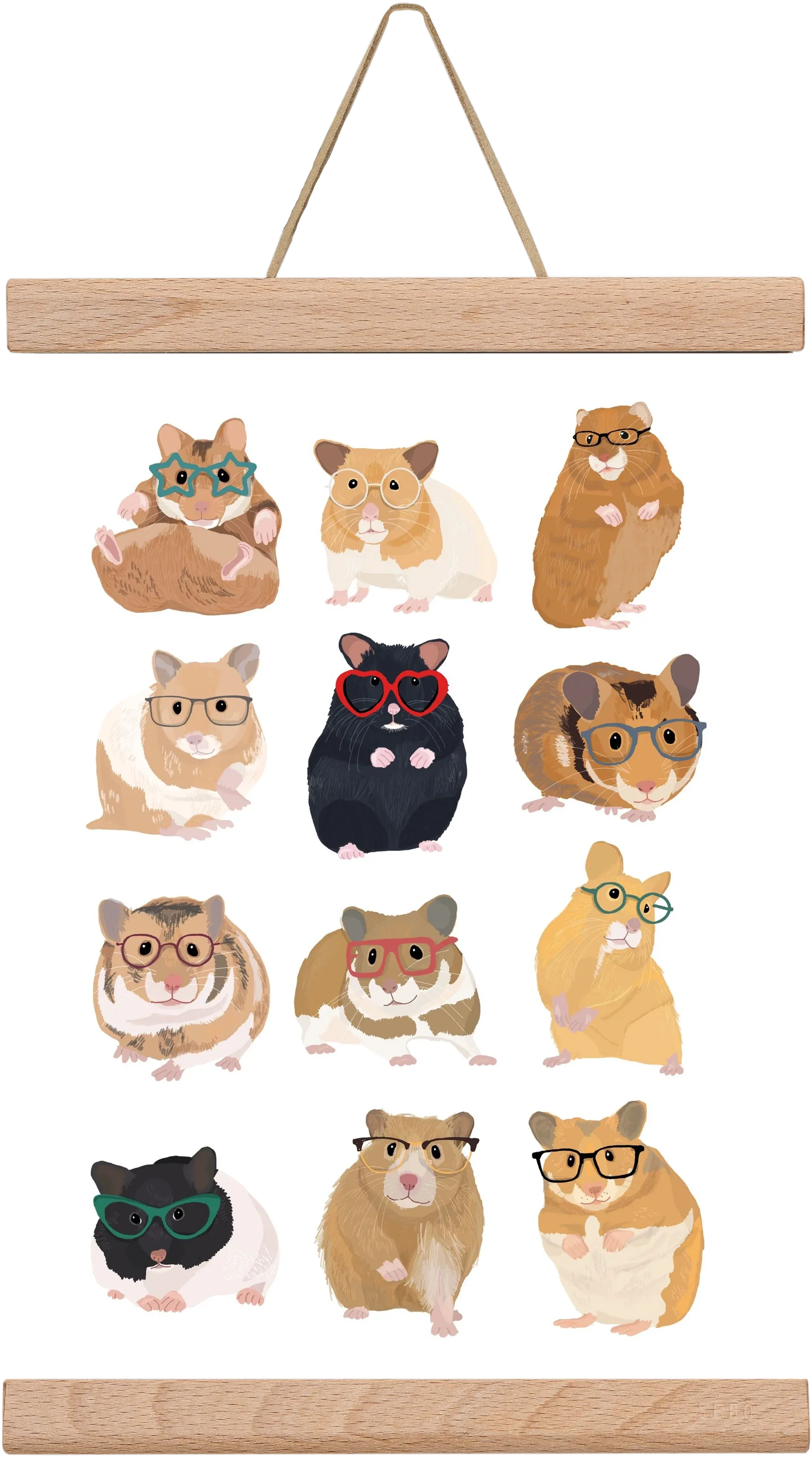 Hamster in glasses - artbridge
