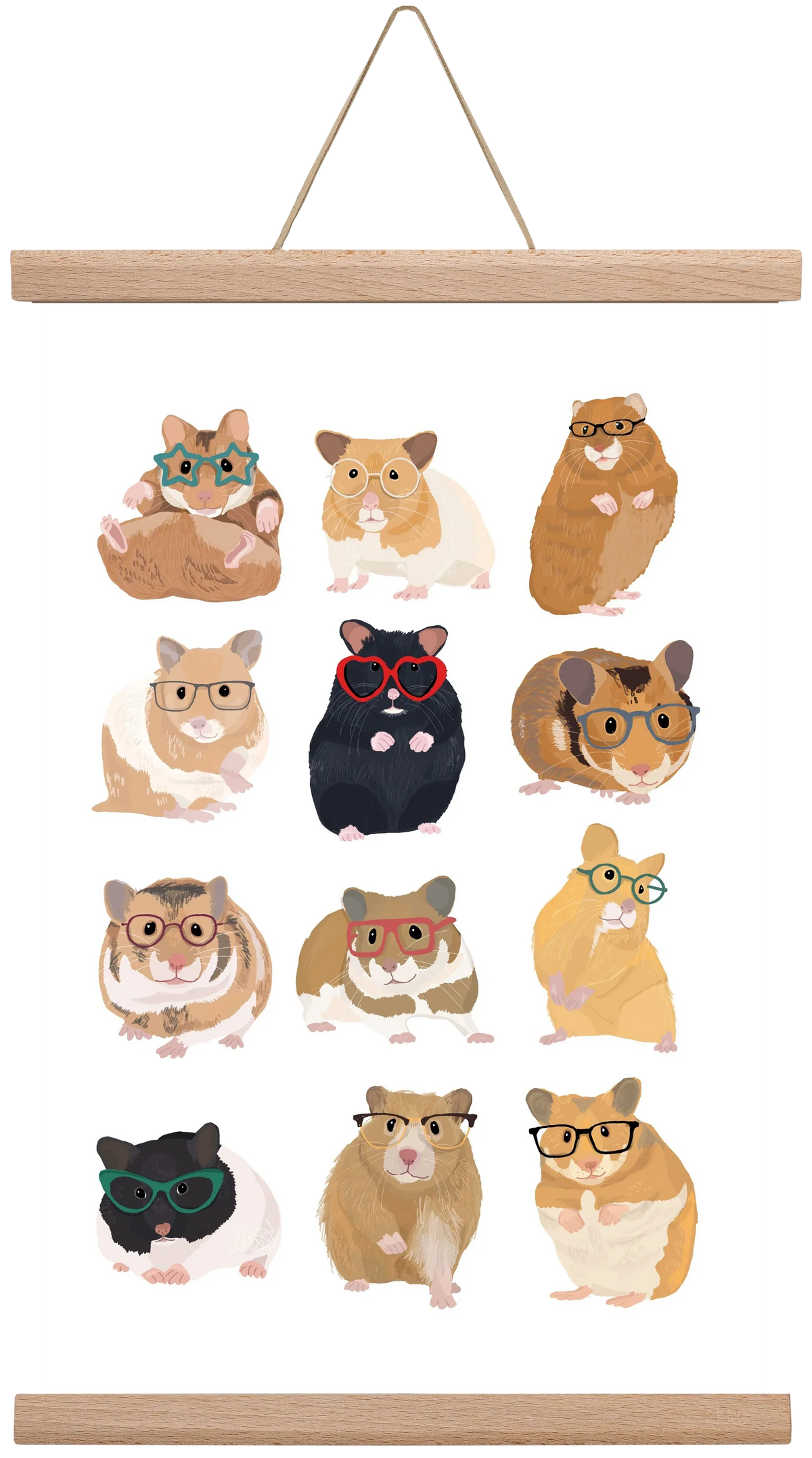 Hamster in glasses - artbridge