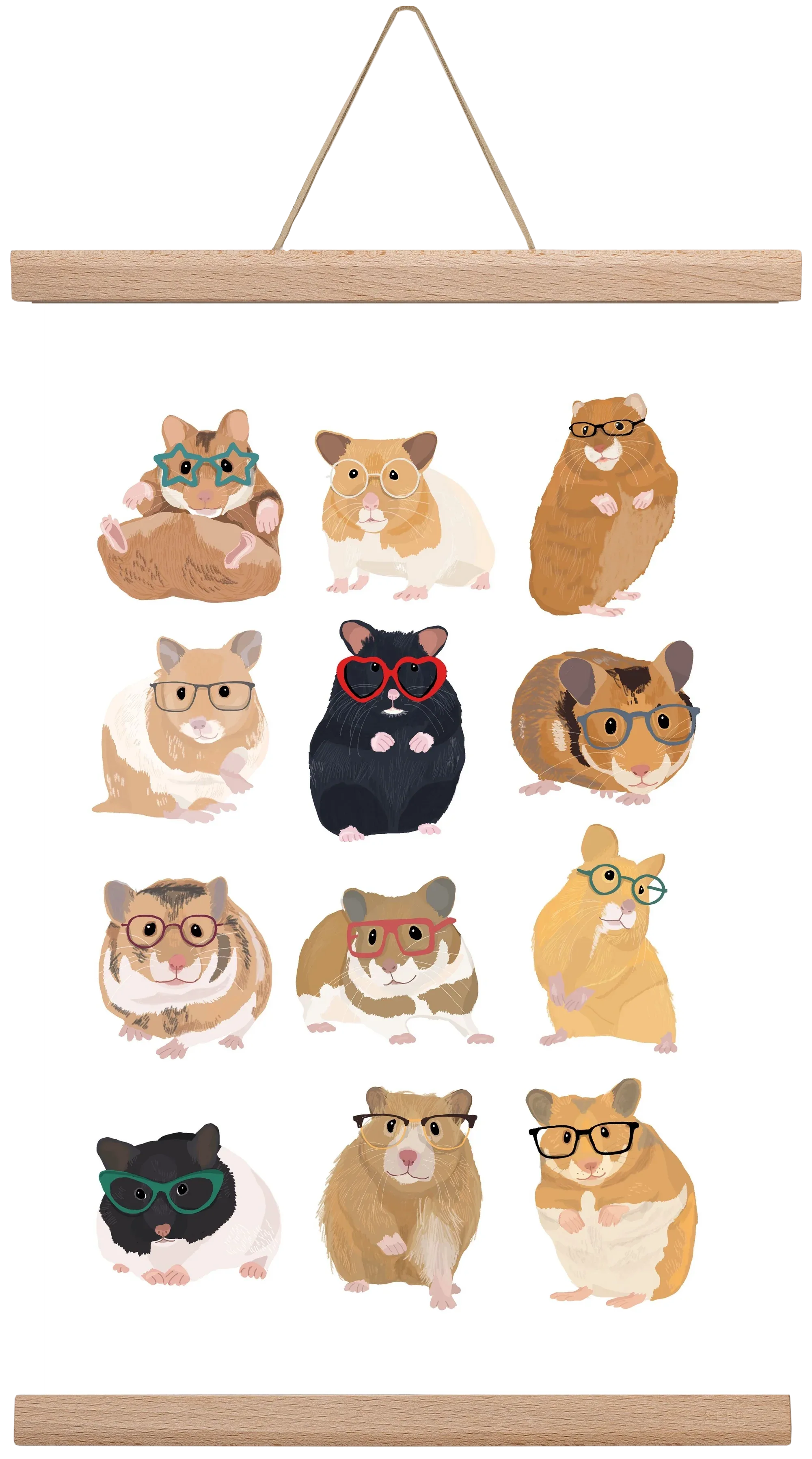 Hamster in glasses - artbridge