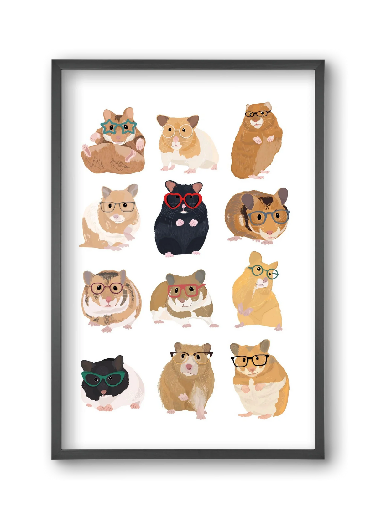 Hamster in glasses - artbridge
