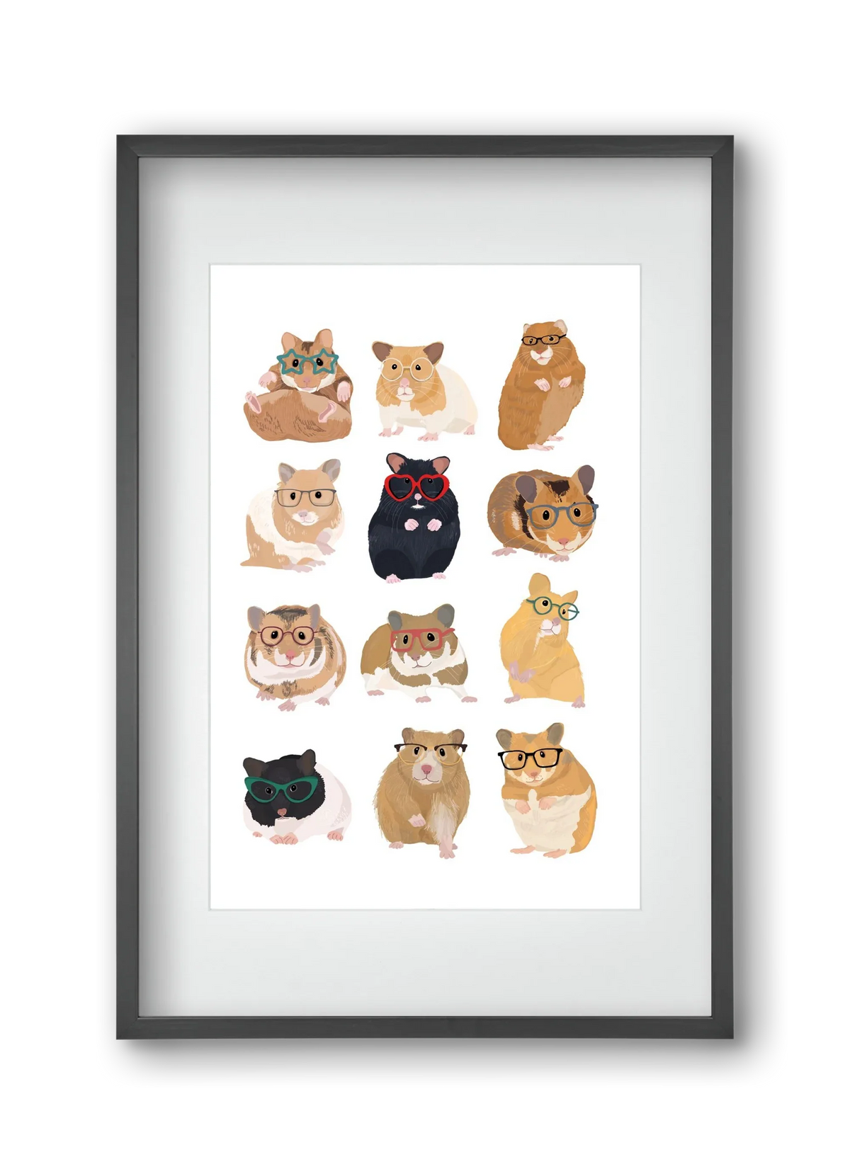 Hamster in glasses - artbridge