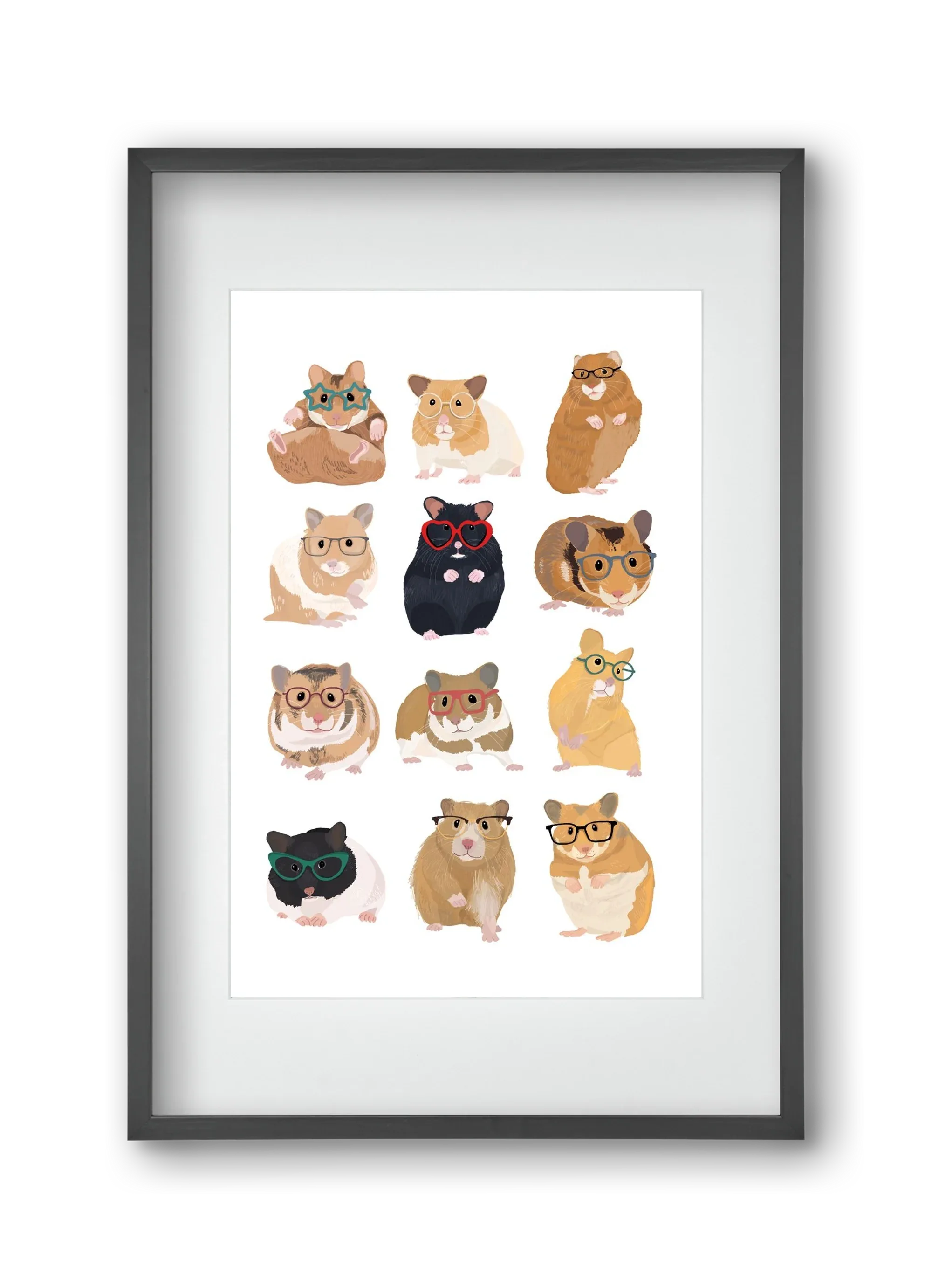 Hamster in glasses - artbridge