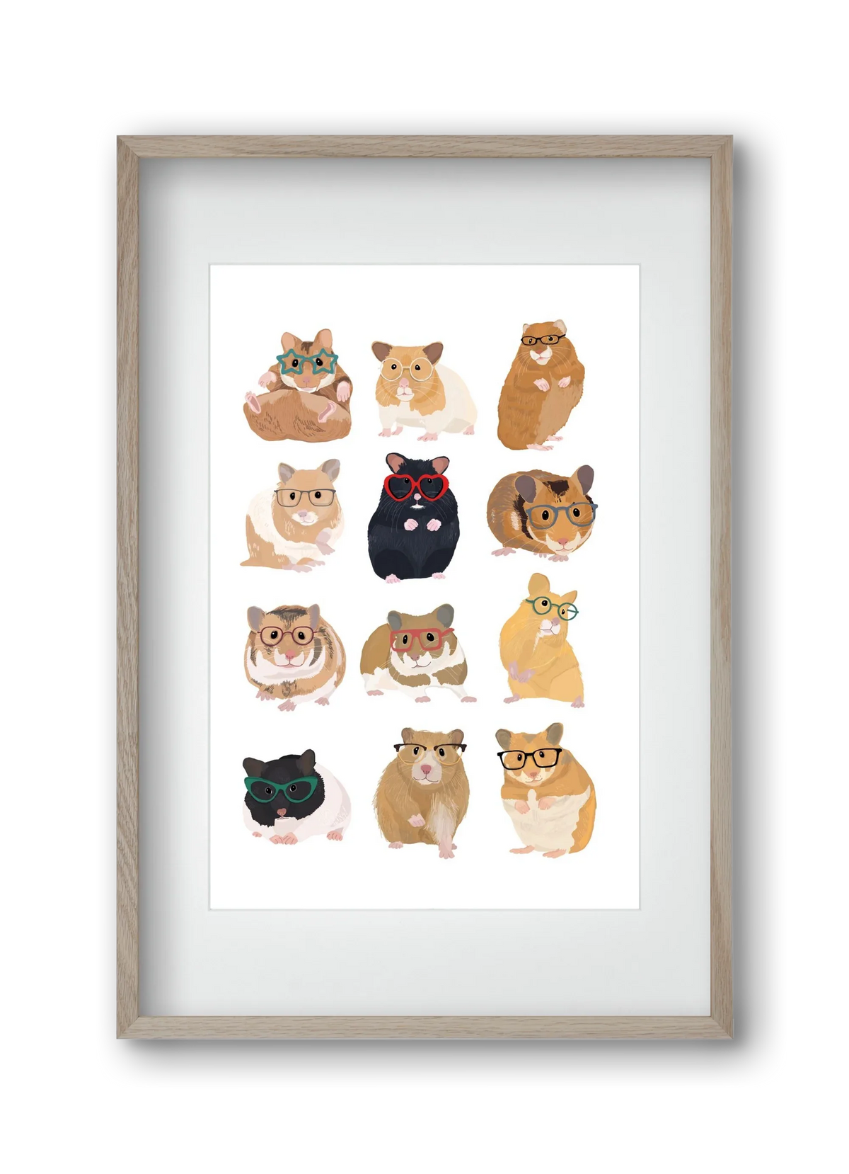 Hamster in glasses - artbridge