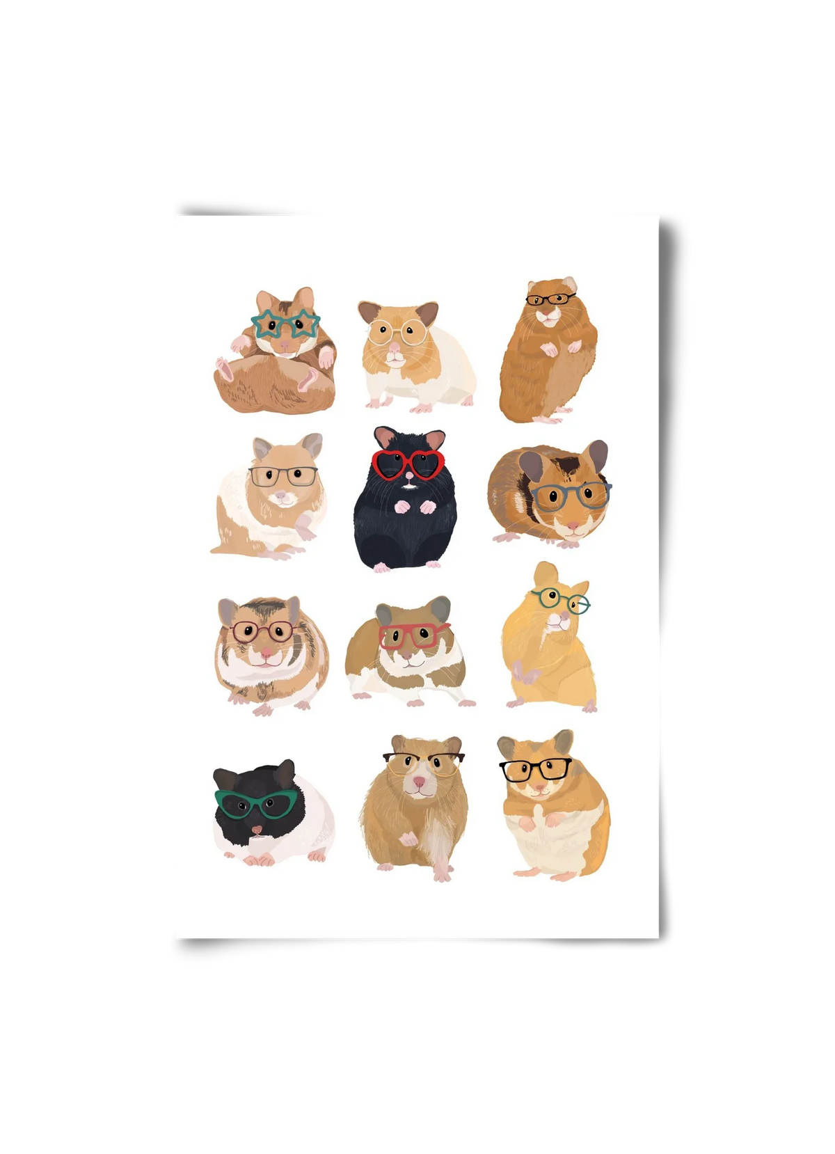 Hamster in glasses - artbridge