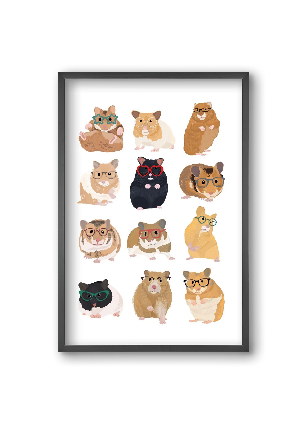Hamster in glasses - artbridge