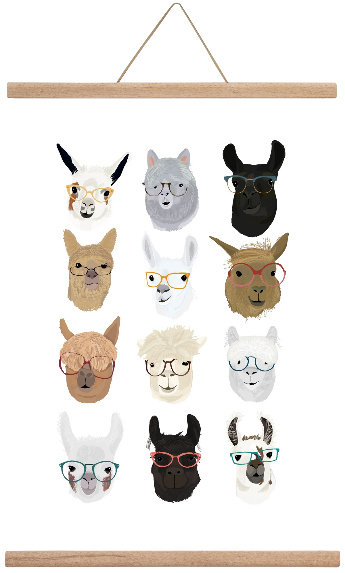 Llamas in Glasses - artbridge