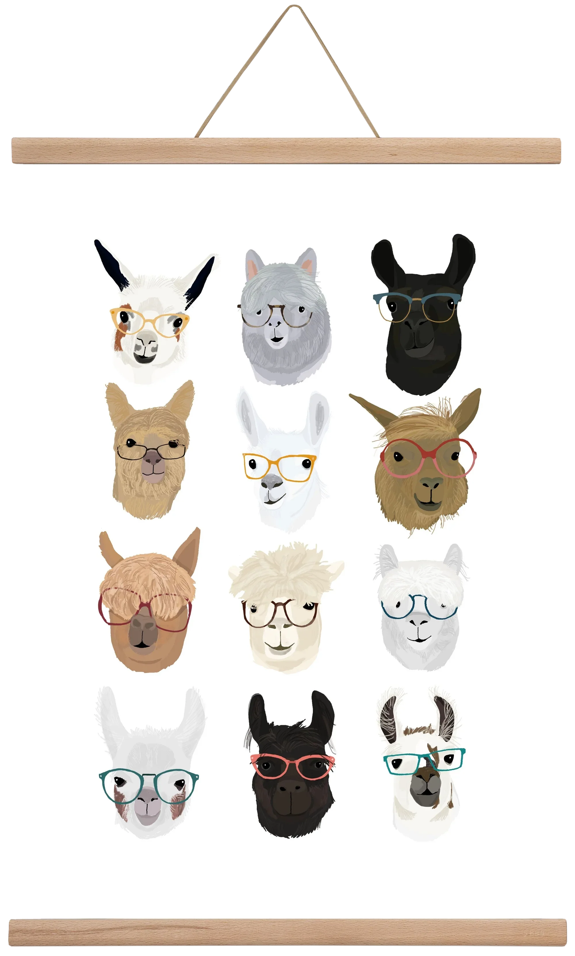 Llamas in Glasses - artbridge