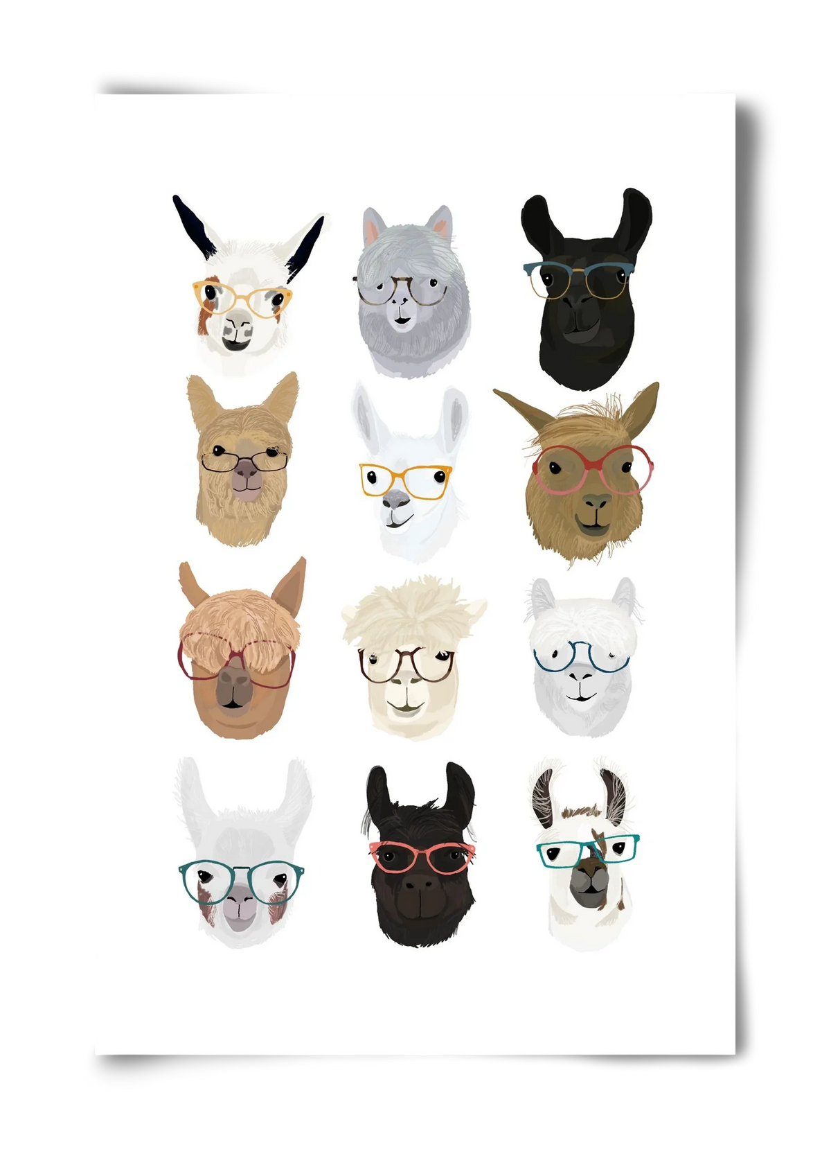 Llamas in Glasses - artbridge