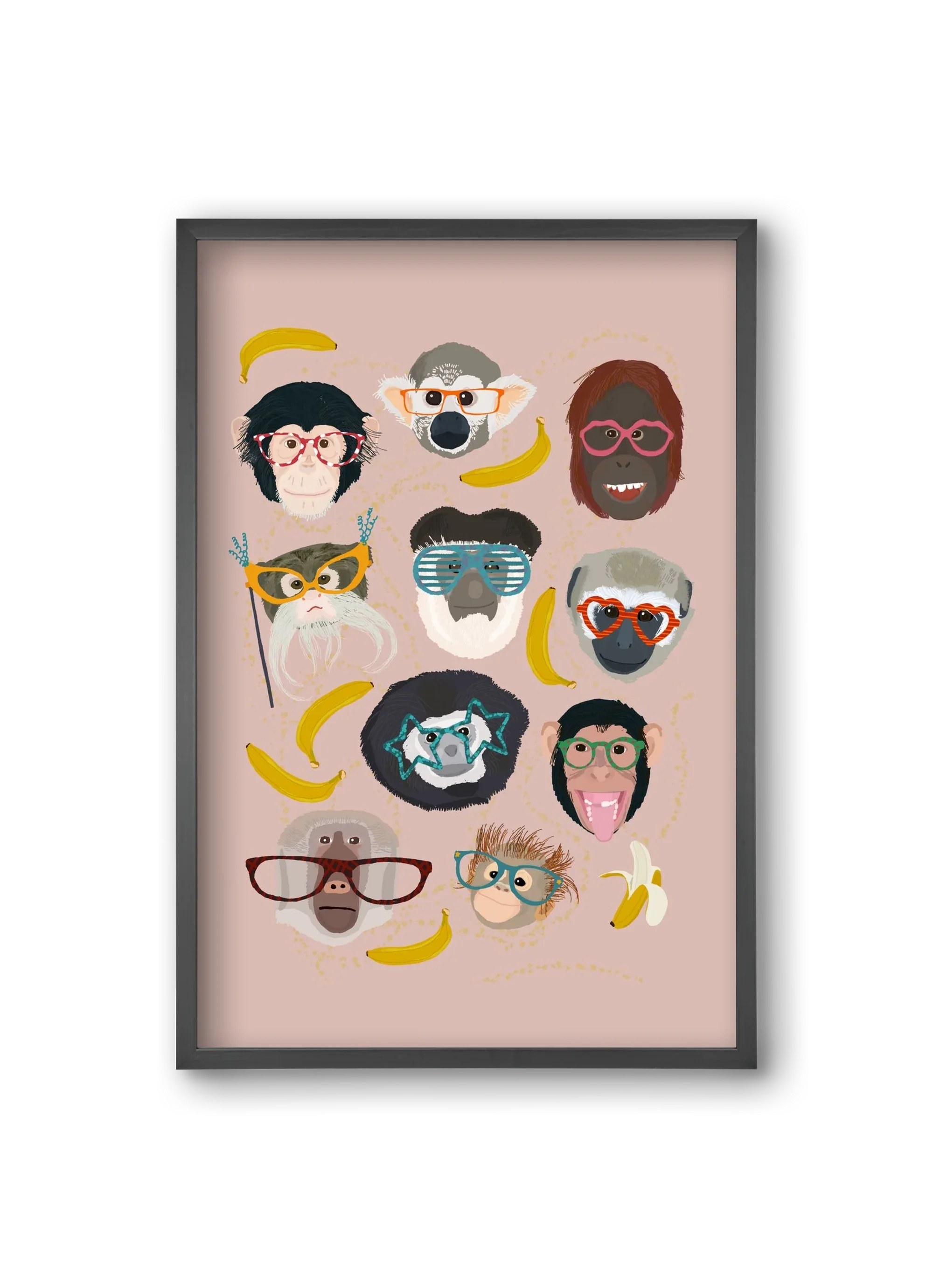 Monkeys in glasses - artbridge