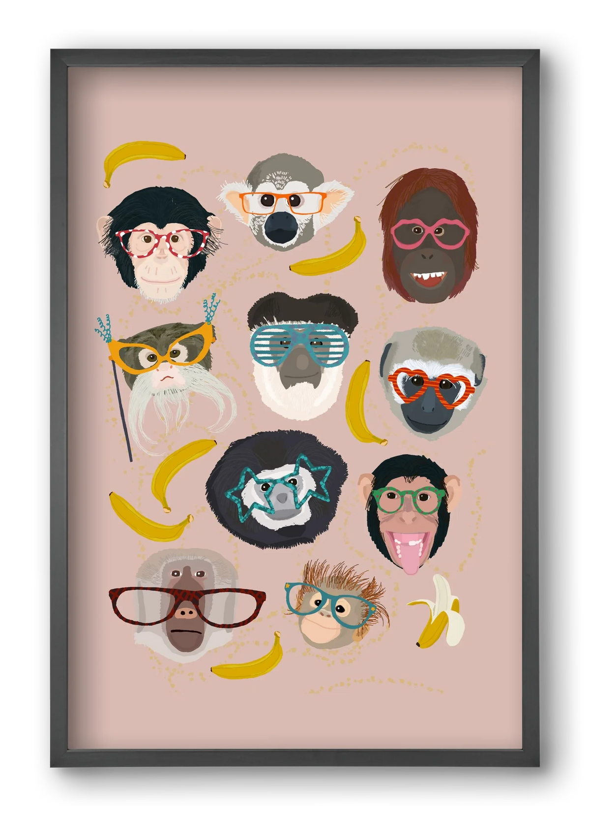 Monkeys in glasses - artbridge