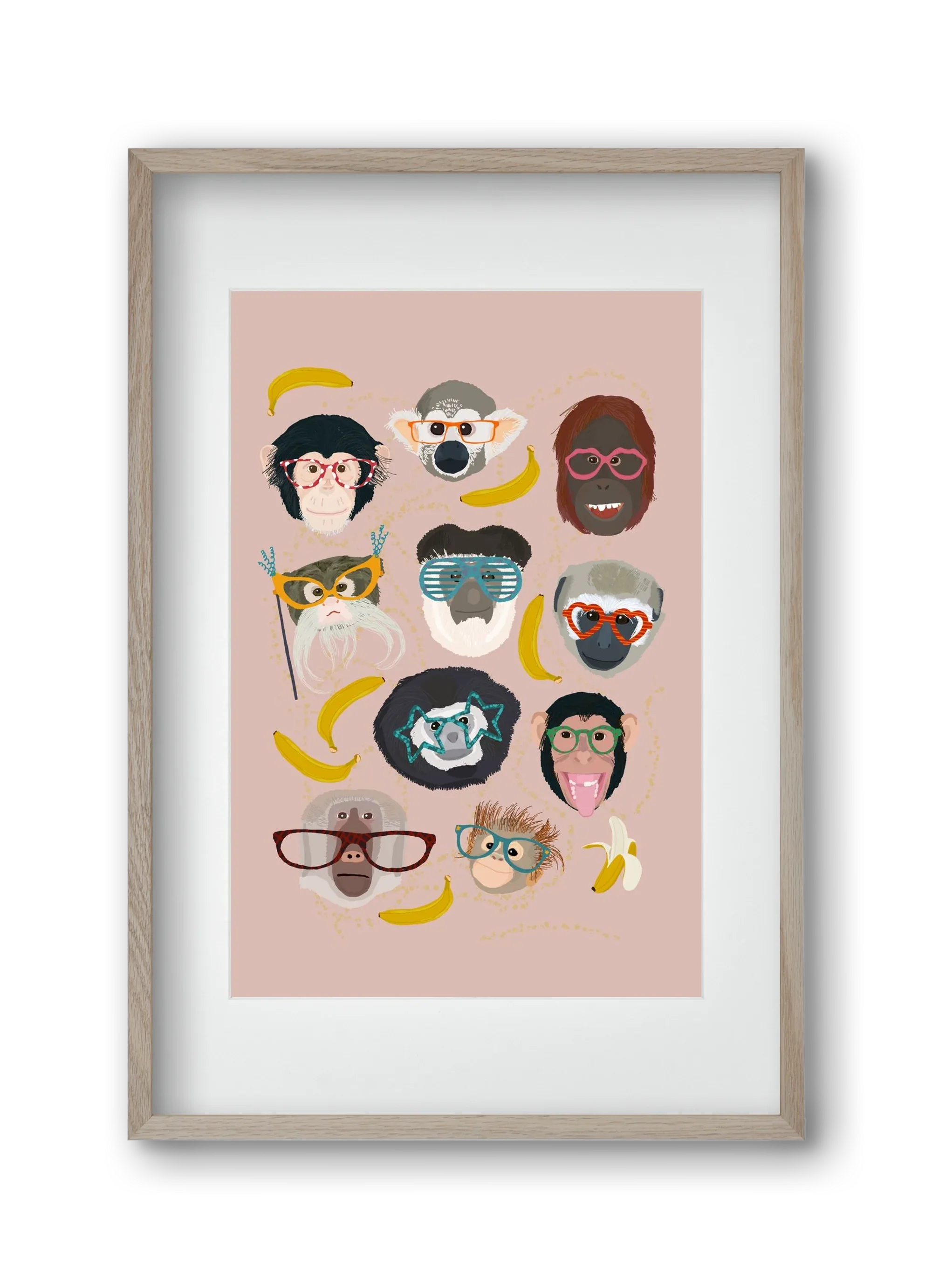 Monkeys in glasses - artbridge