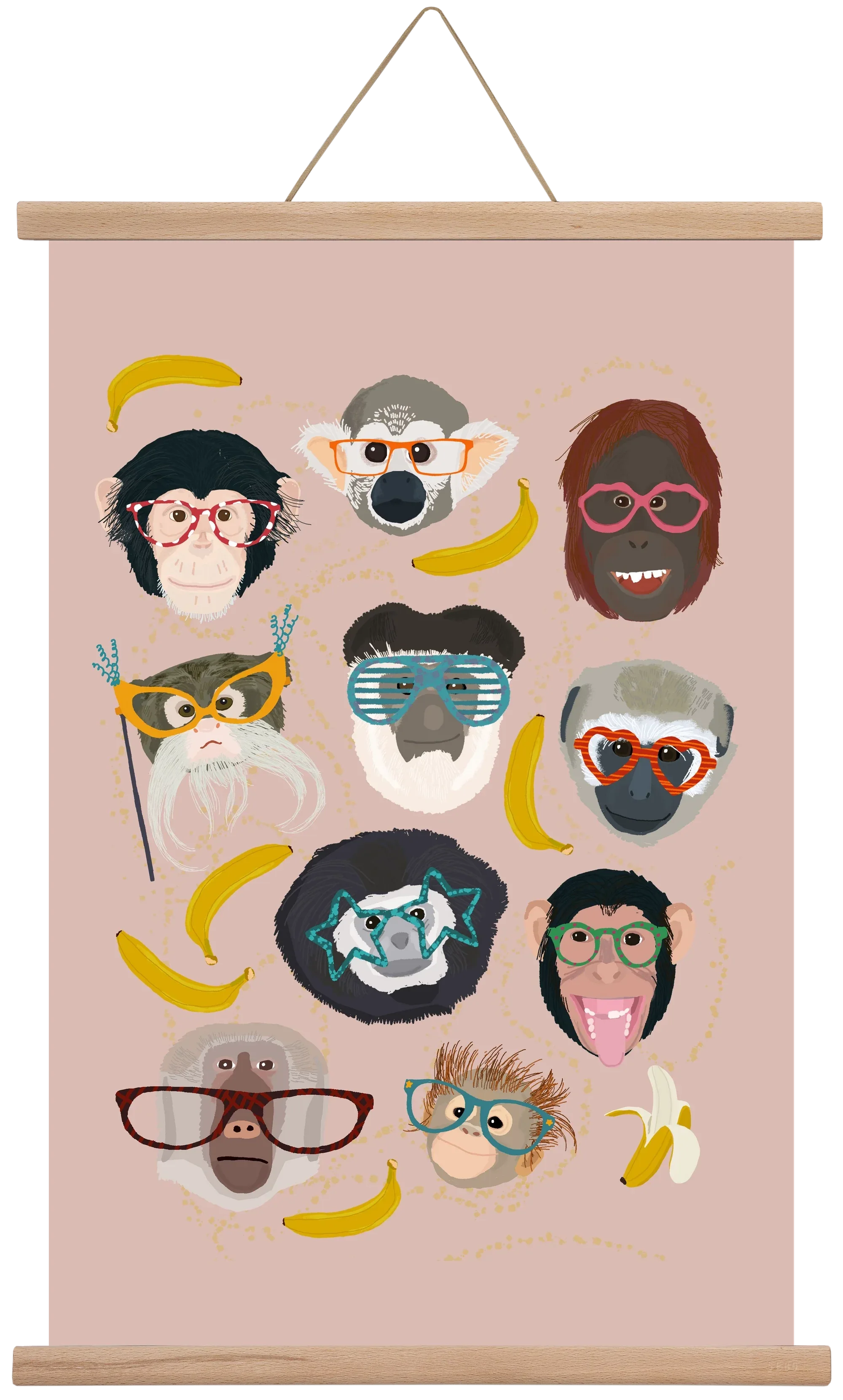 Monkeys in glasses - artbridge
