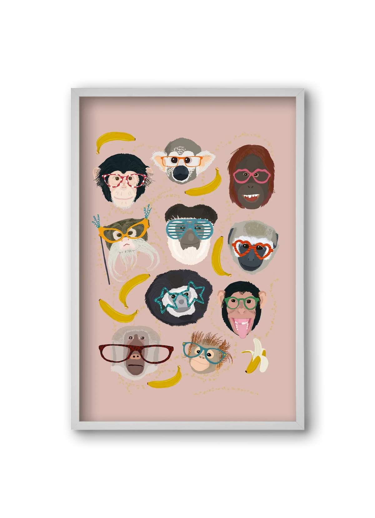 Monkeys in glasses - artbridge