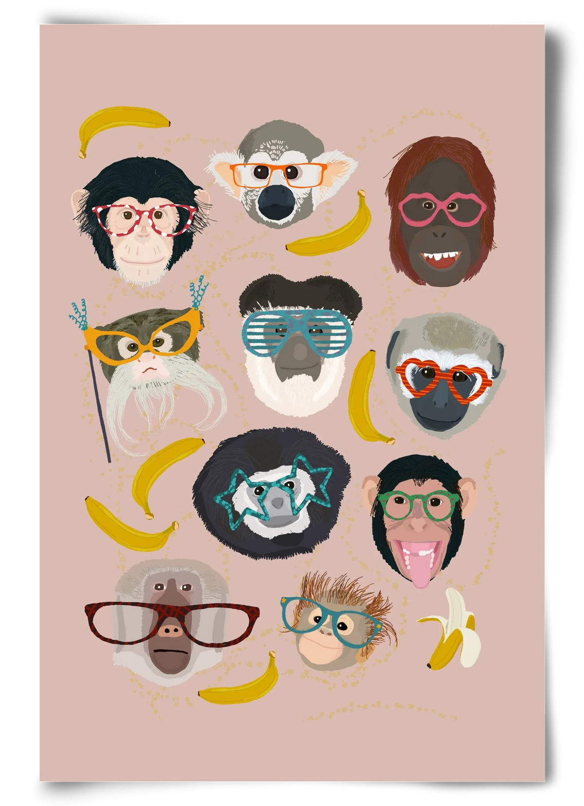 Monkeys in glasses - artbridge