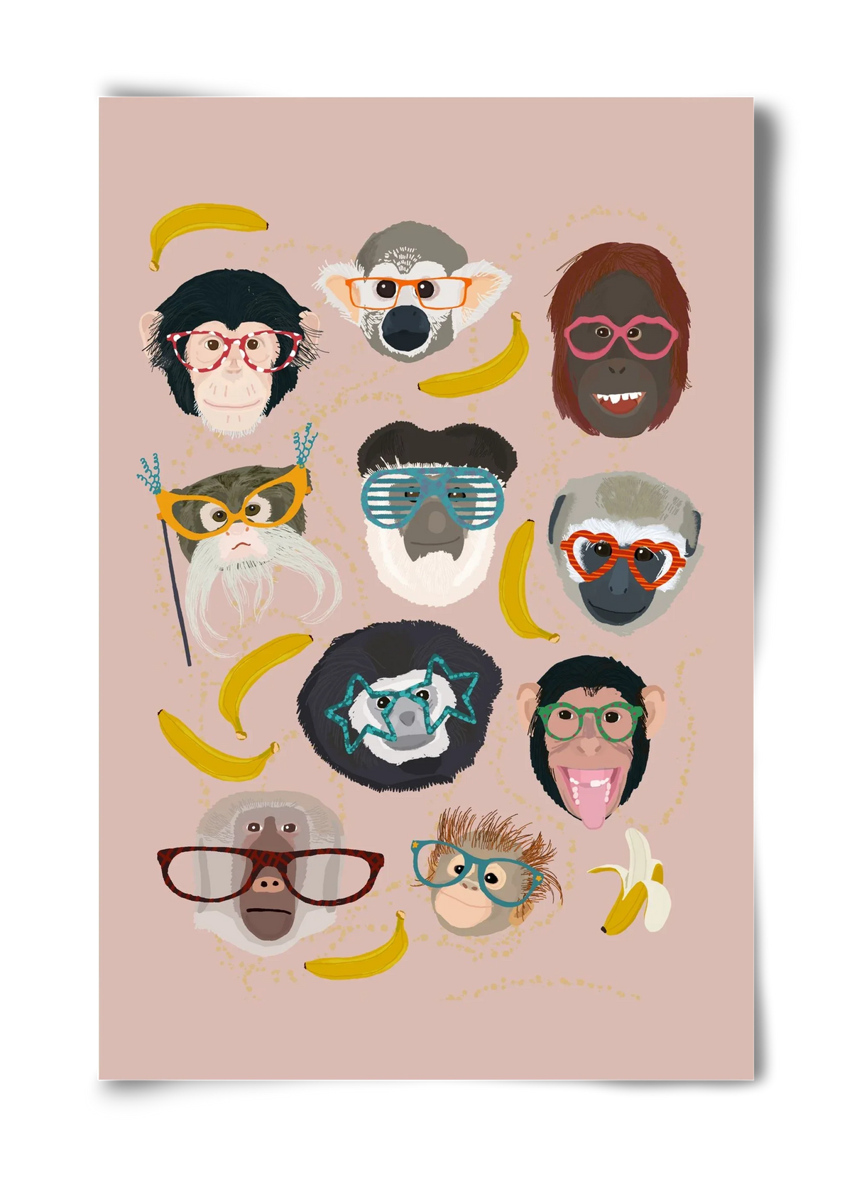 Monkeys in glasses - artbridge