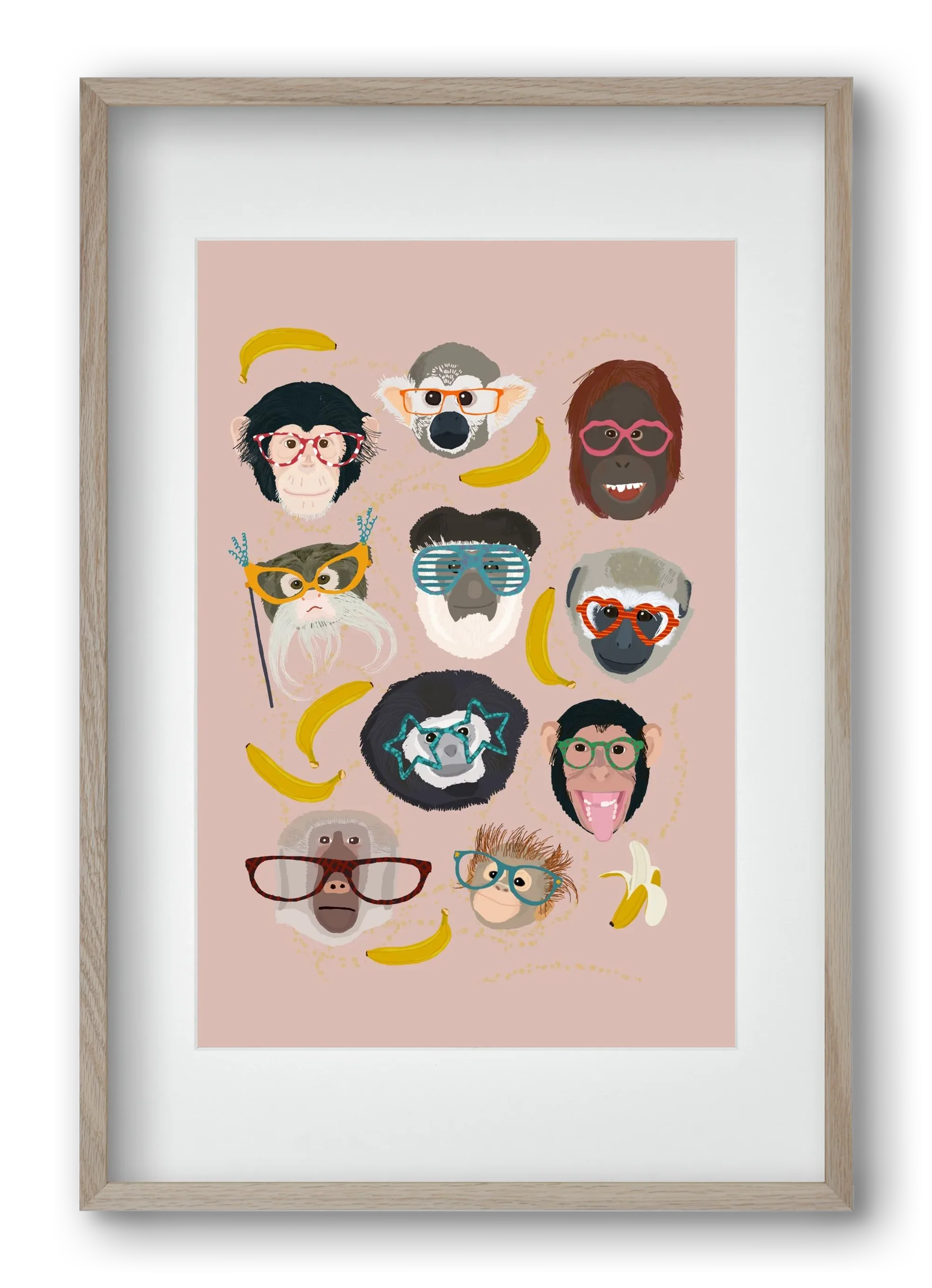 Monkeys in glasses - artbridge