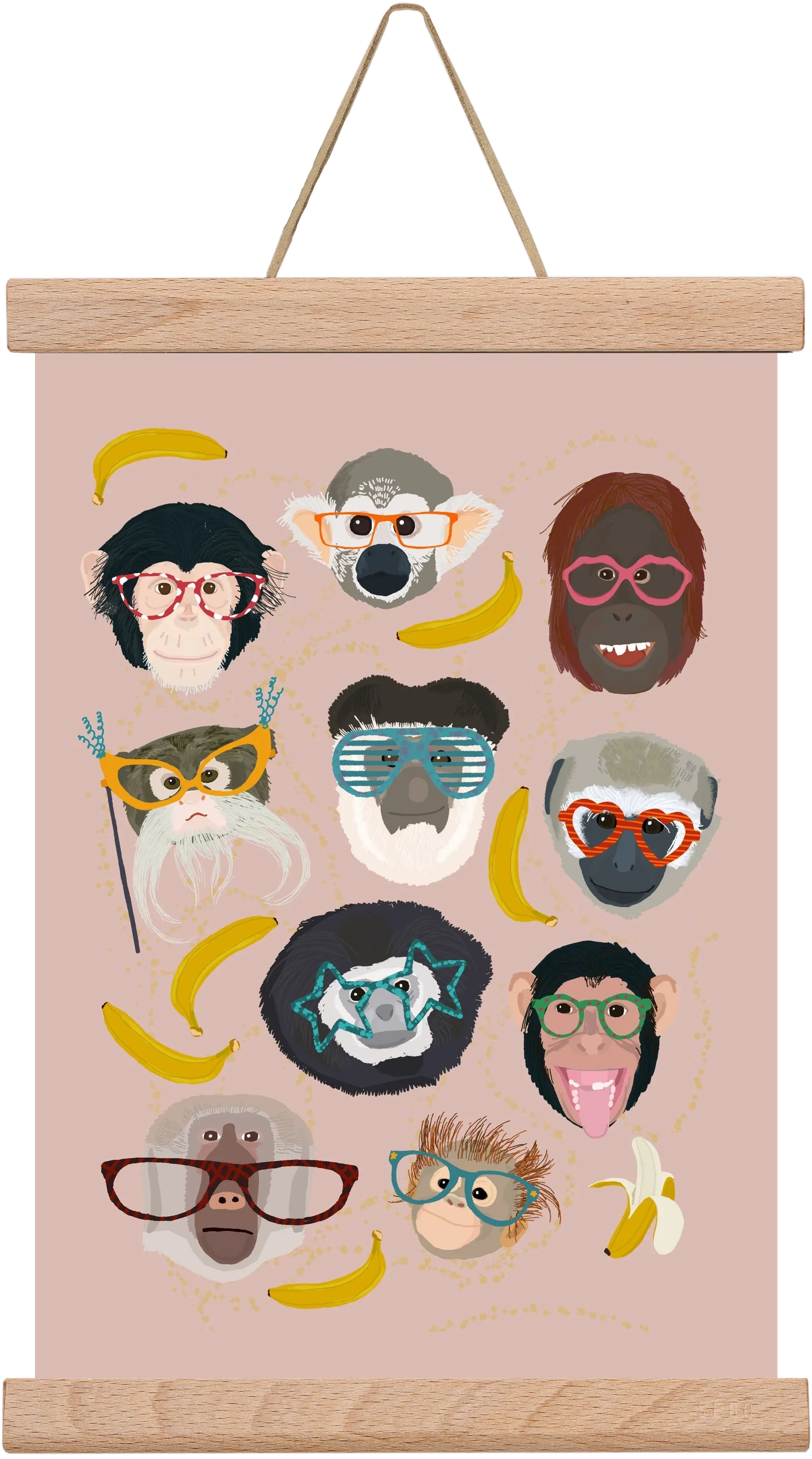 Monkeys in glasses - artbridge