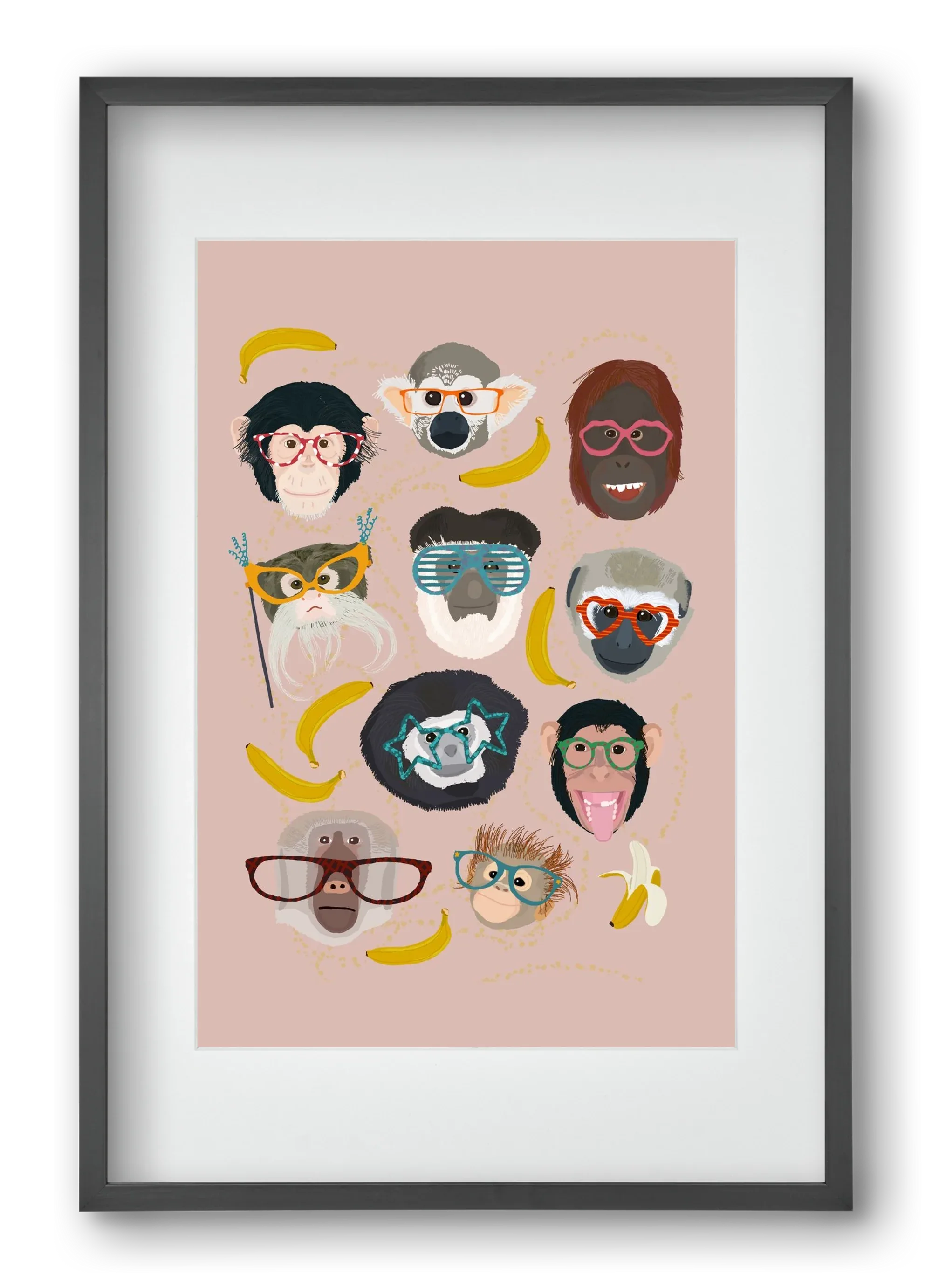 Monkeys in glasses - artbridge