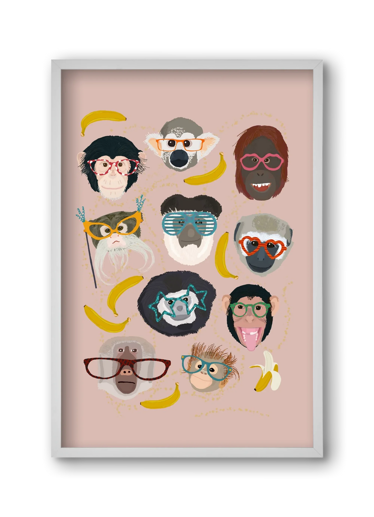 Monkeys in glasses - artbridge