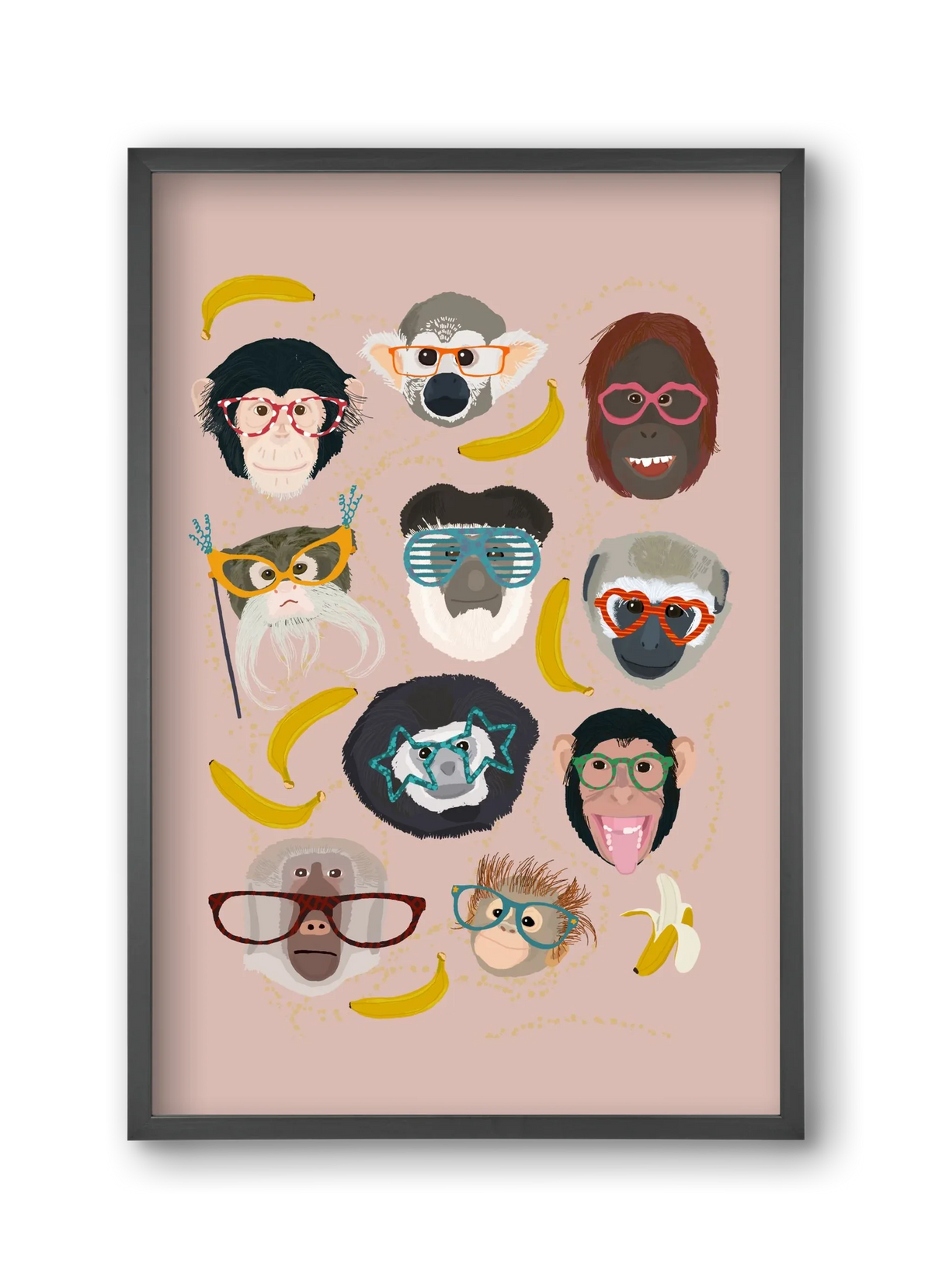Monkeys in glasses - artbridge