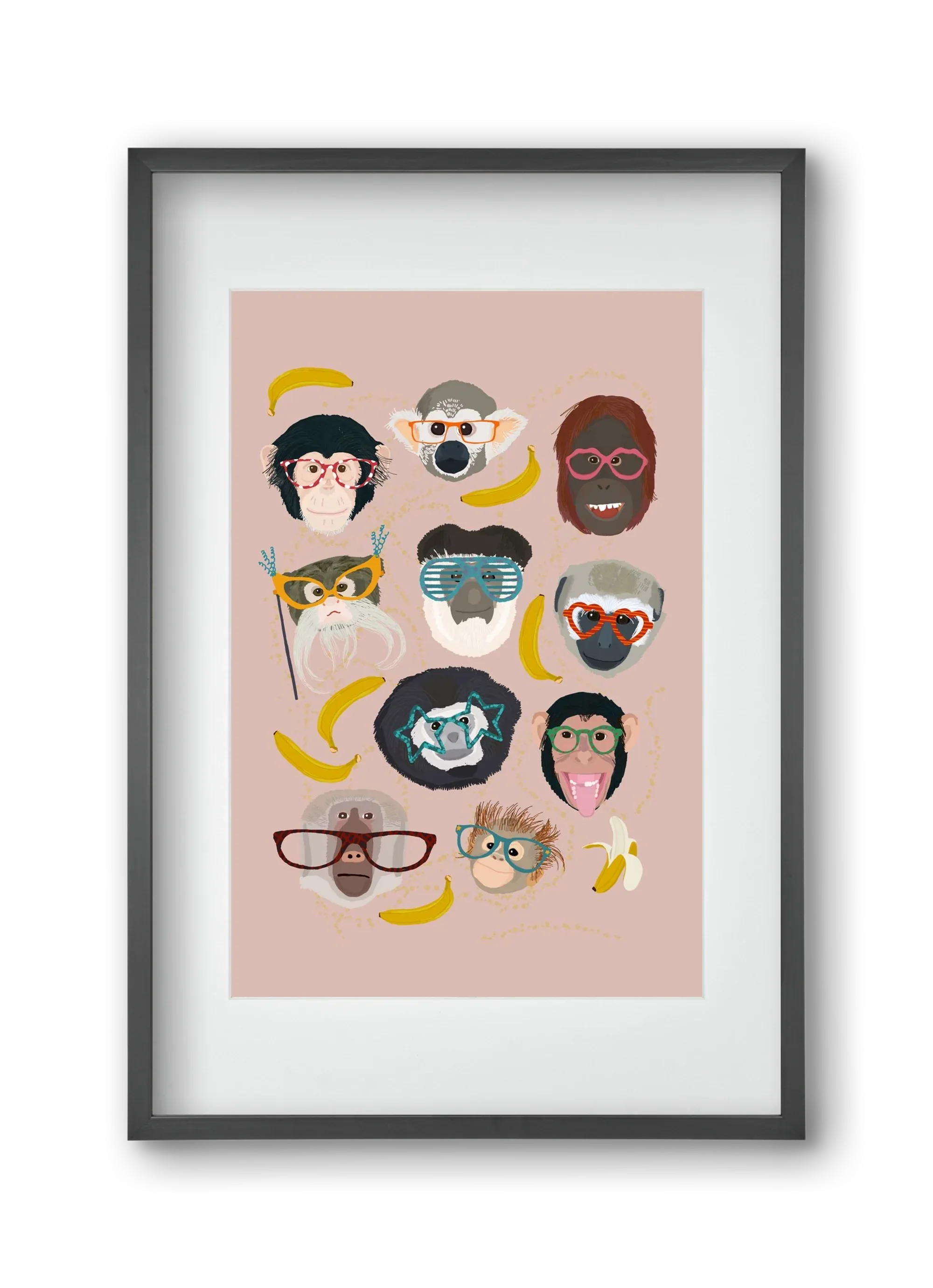 Monkeys in glasses - artbridge