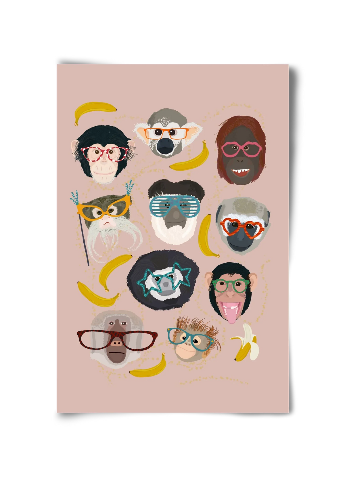 Monkeys in glasses - artbridge
