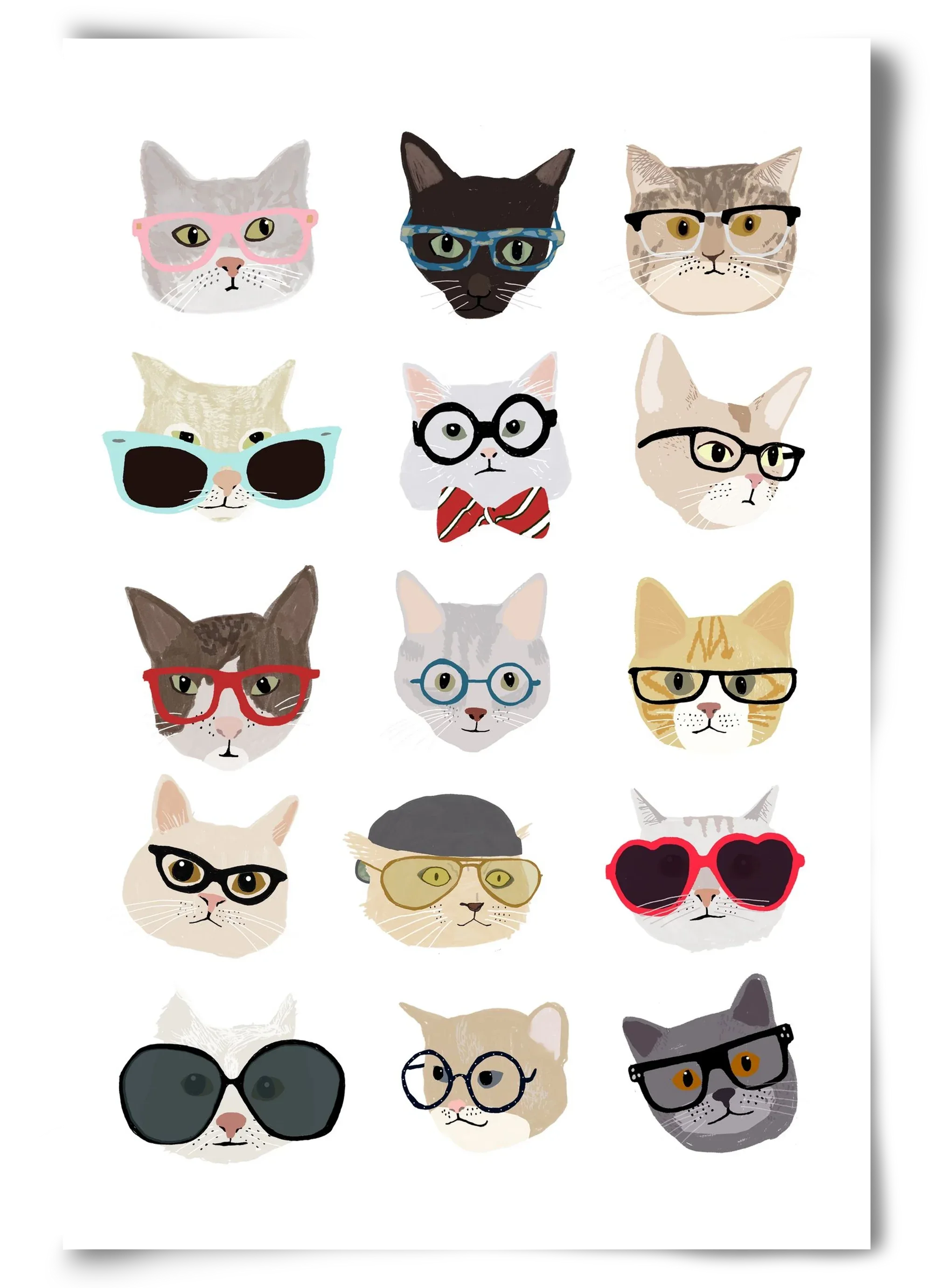 Cats in Glasses - artbridge